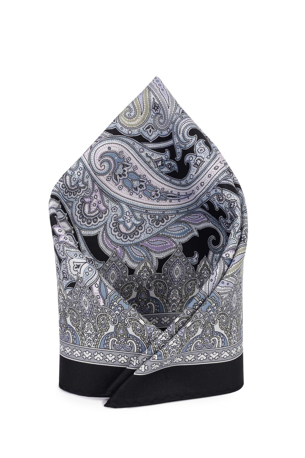 van heusen Men Grey Print Party Pocket Square-picture-23