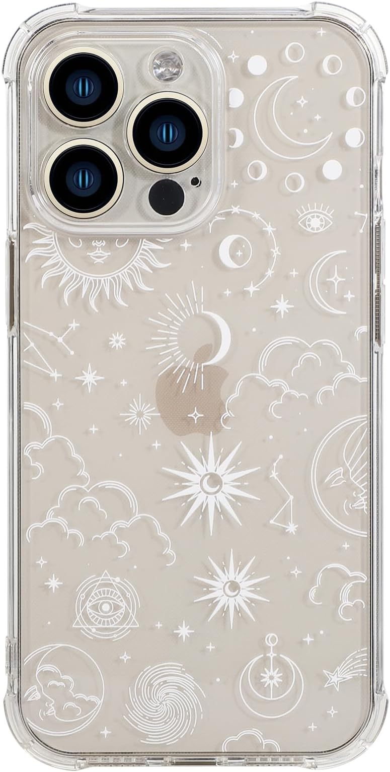 CHEORFAY Coque IPhone 13 Pro, Housse Silicone TPU Transparente Souple Doux Et Antichoc, Étui