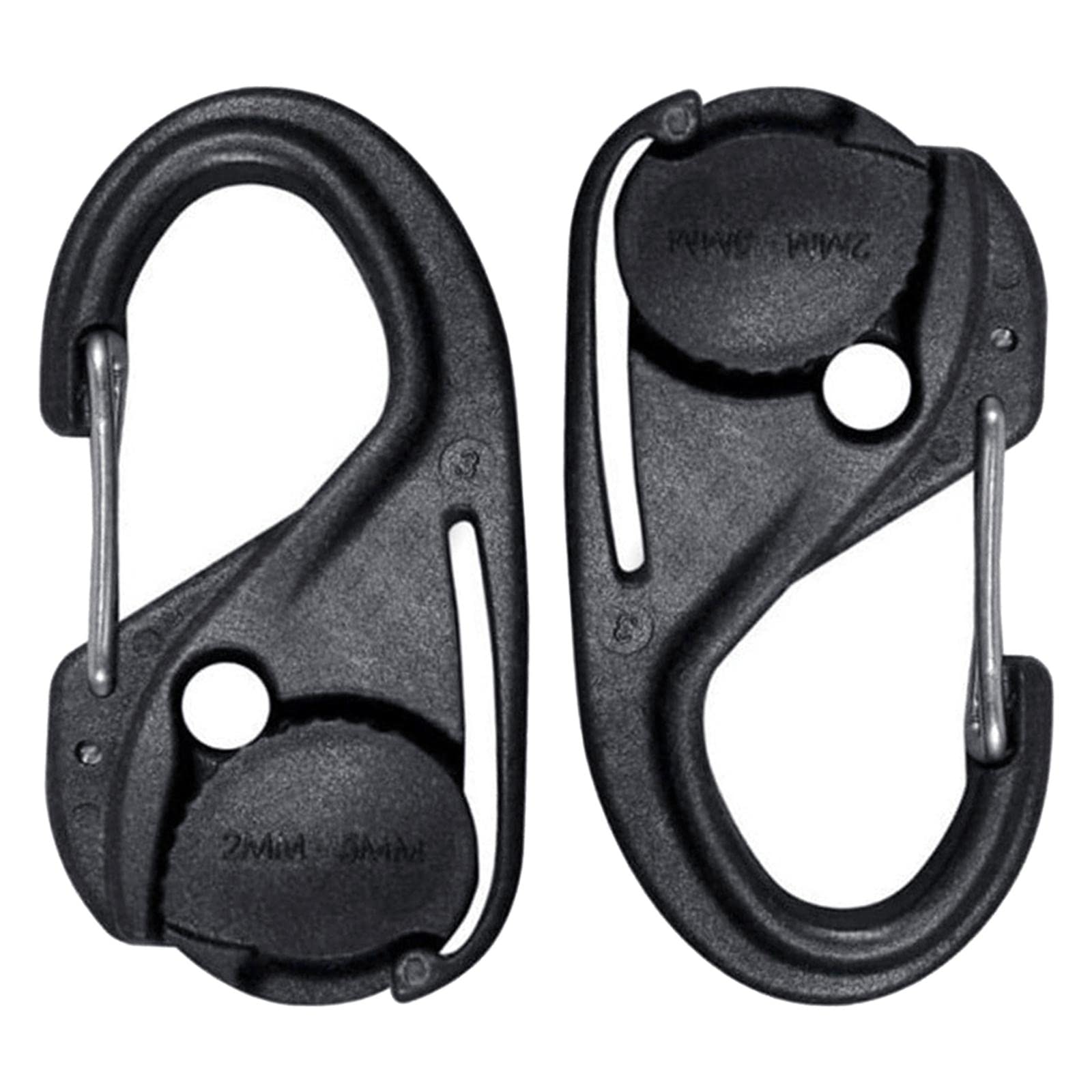 CALADNIS 2Pcs Cord Tightener Tie Hook Accs Lightweight Rope Buckle for Camping Tent Large-image-24