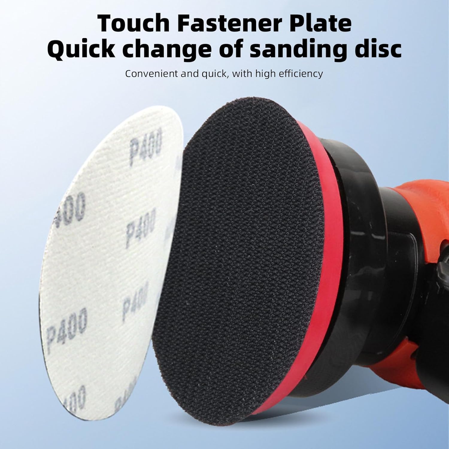 Fabater 4 Inch Air Sander, Pneumatic Sanding Machine with Soft Grip and Heat Treated Processing for Sheet Metal Grinding, Car Waxing, Stone Polishing