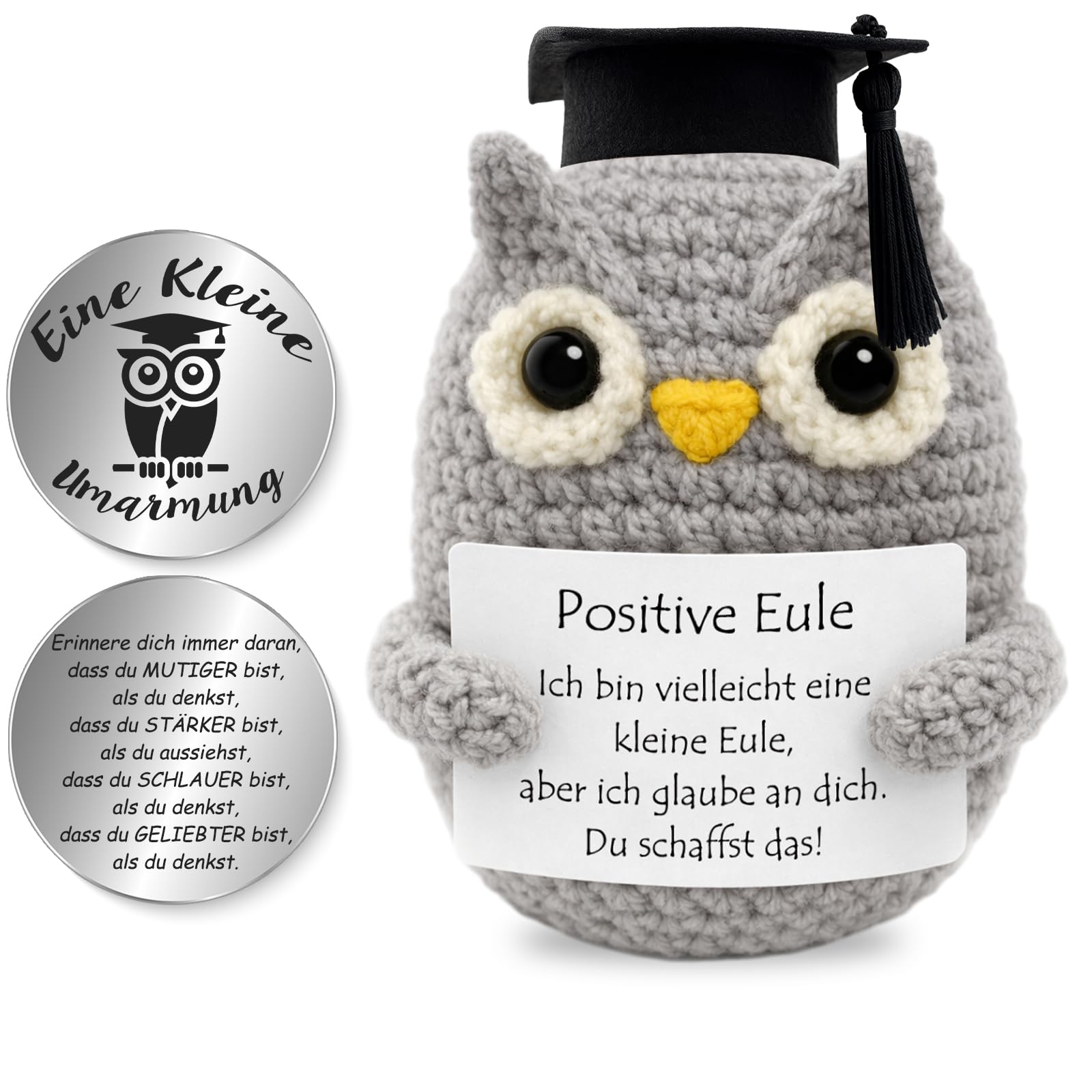 Tixlux Pocket Hug Positive Kartoffel, Kreative Strickwolle Kartoffel Puppe und Kleine Umarmung Glücksbringer, Mutmacher Geschenk, Gute Besserung, Einschulung Geschenk