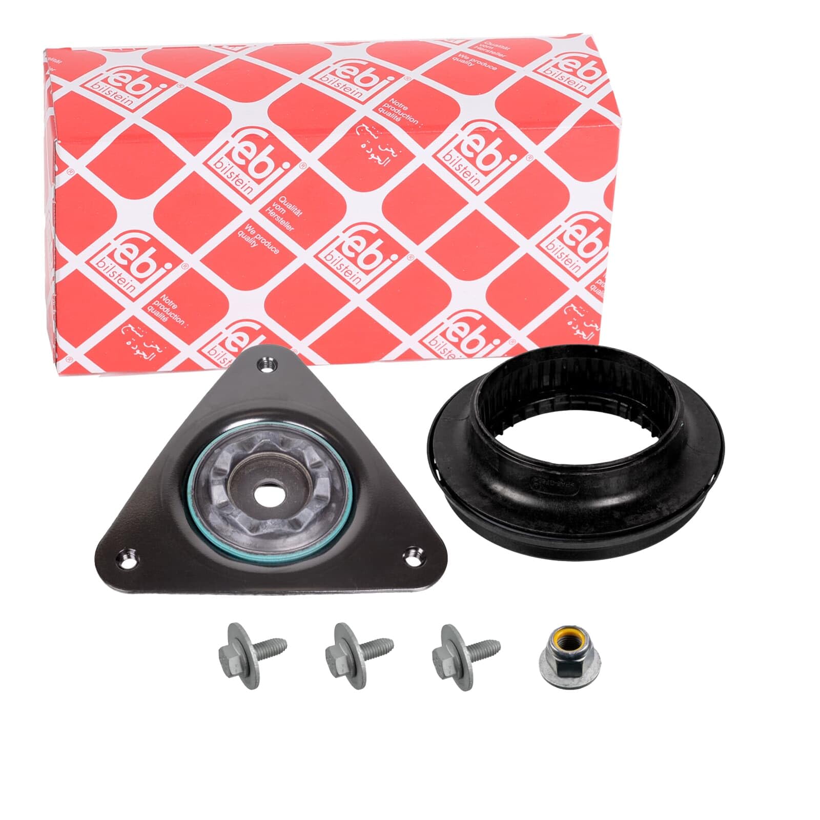 FEBI BILSTEIN Kit riparazione, Cuscinetto ammortizzatore a molla 177236 Compatibile con: NISSAN QASHQAI II SUV, X-TRAIL III, RENAULT KADJAR, MEGANE IV Grandtour, MEGANE IV Schrägheck