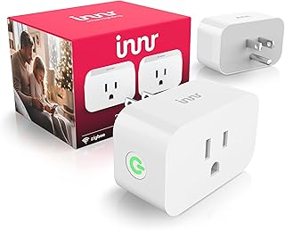 Innr Zigbee Smart Plug, Smart Outlet, Works with Philips Hue*, Google Home, and SmartThings, Smart Plugs That Work with Alexa, 2-Pack