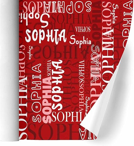 Miniatura 2 de FunStudio Rollos de papel de regalo personalizados para cumpleaños, Navidad, papel de regalo para hombres, mujeres, niños y niñas, 58 x 23 pulgadas