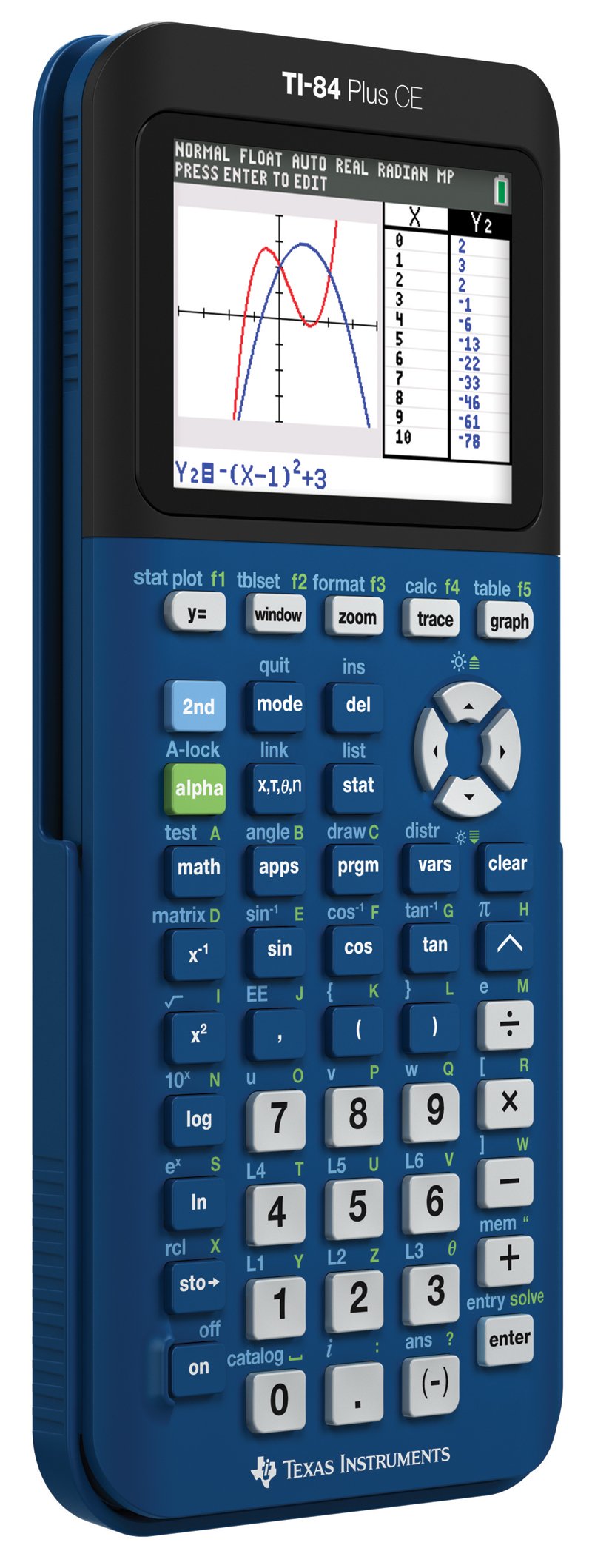 Texas Instruments TI- 84 Plus CE Denim Graphing Calculator