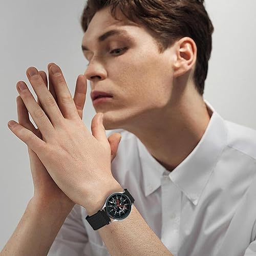 Miniatura 6 de Bandas magnéticas trenzadas de 0.866 in para Samsung Galaxy Watch 3 Band 1.772 inGalaxy Watch 1.811 inGear S3 FrontierClassic mujereshombres, correa