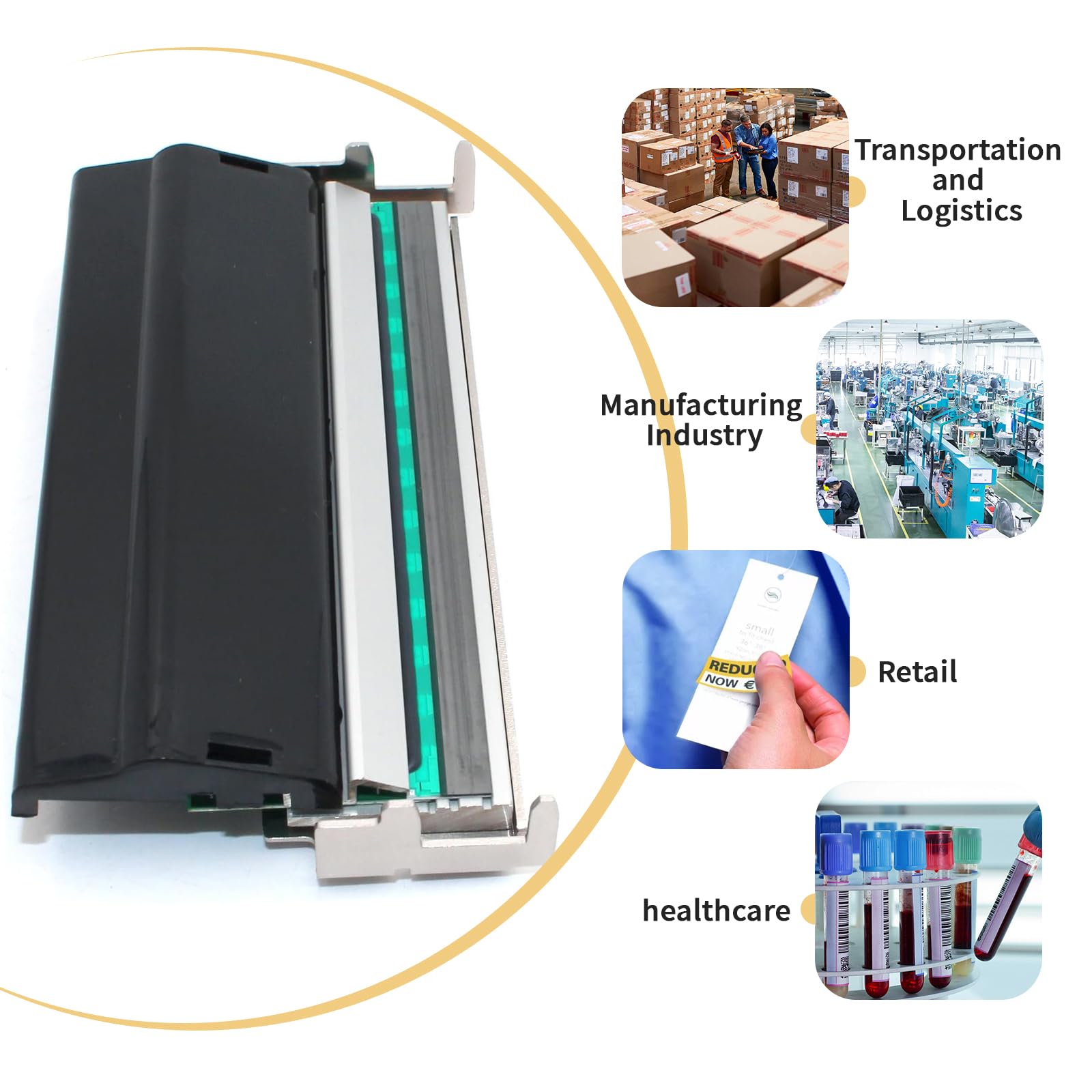 Giant Plush Zebra G79056-1M Printhead For Zebra Z4M Z4M+ Z4000
