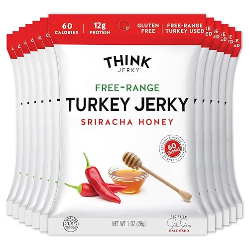 Carne seca sabor chipotle dulce de Think Jerky. Deliciosa carne seca hecha por un chef. Carne de res alimentada con pasto, sin gluten, antibióticos