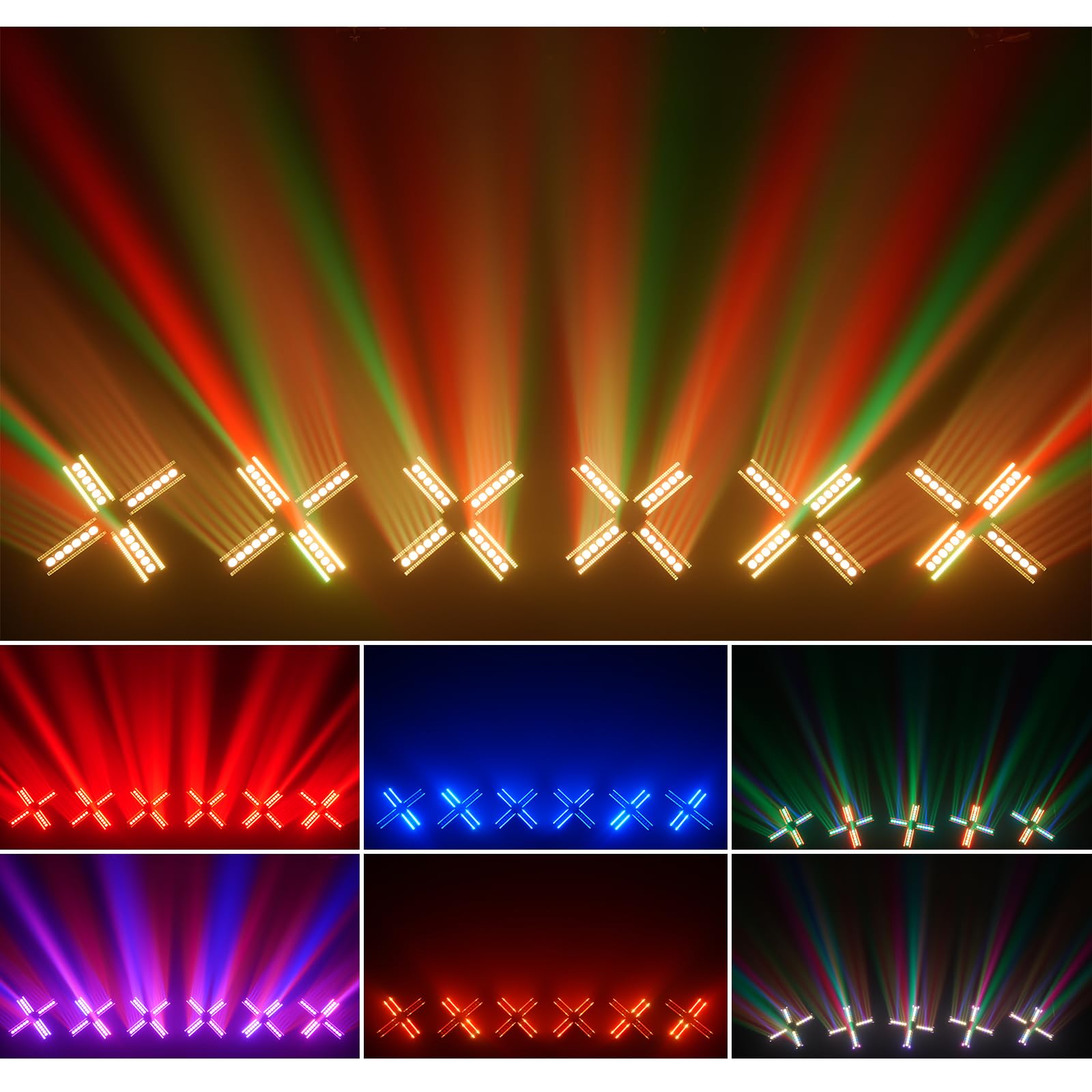 Bewegender Kopf DJ Lichter 4 Arme Party Lichter Indoor Moving Head Led Bühne Effekt Licht DMX512 & Sound aktiviert rotierendes Disco Licht