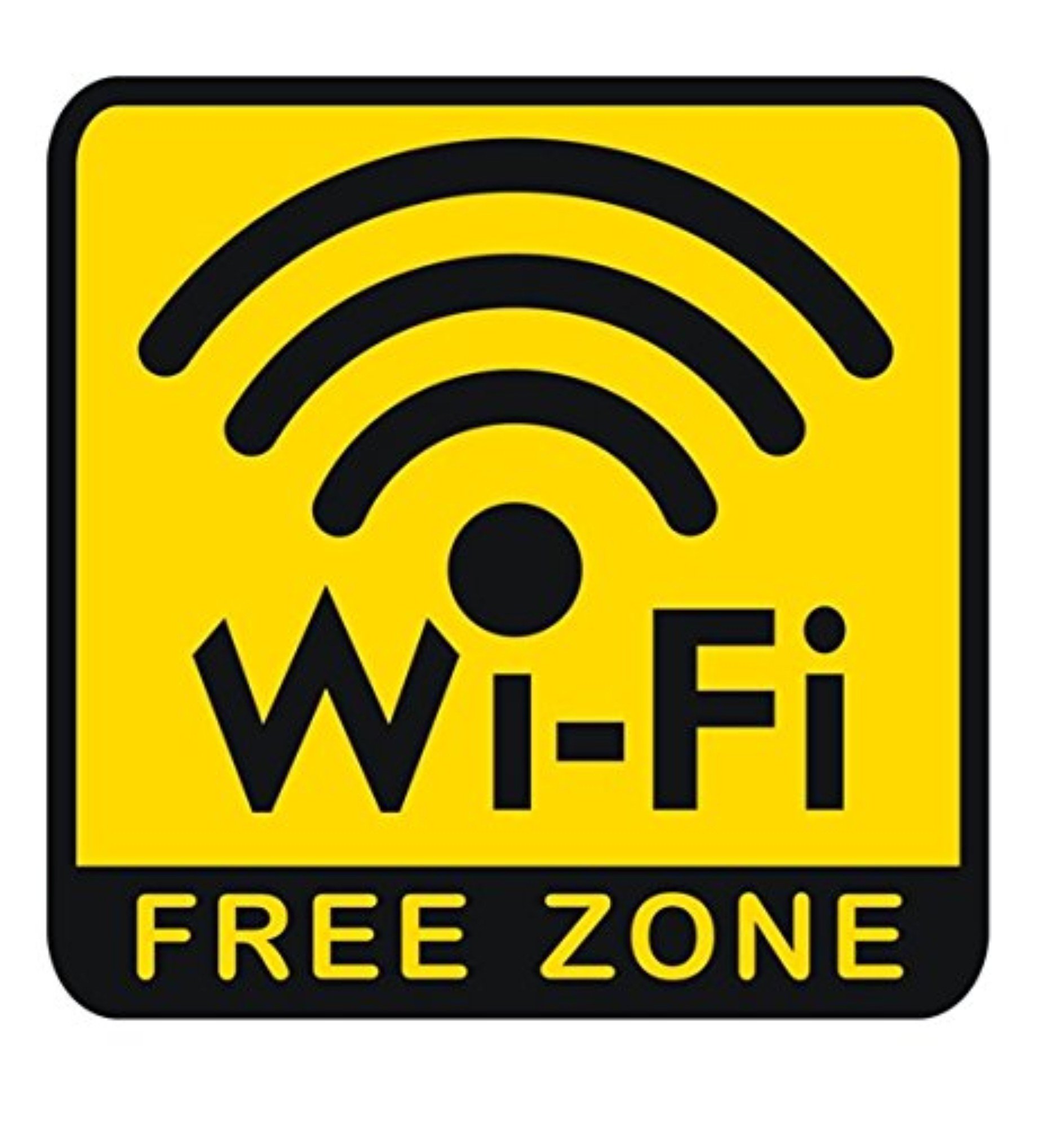 Fusion Graphix Free WiFi Wall Sticker for Businees, Resturant, Café, Office (Yellow & Black) (B079Q99M45) Amazon Price History, Amazon Price Tracker