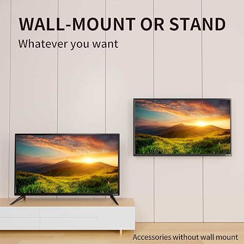 Miniatura 5 de 24AM5DVD, clase de 24 pulgadas, 60Hz, 720P HD LED TV plana DVD Combo TV, 1* USB, 2* HDMI, 1* VGA, reproductor de DVD integrado de doble canal 6W