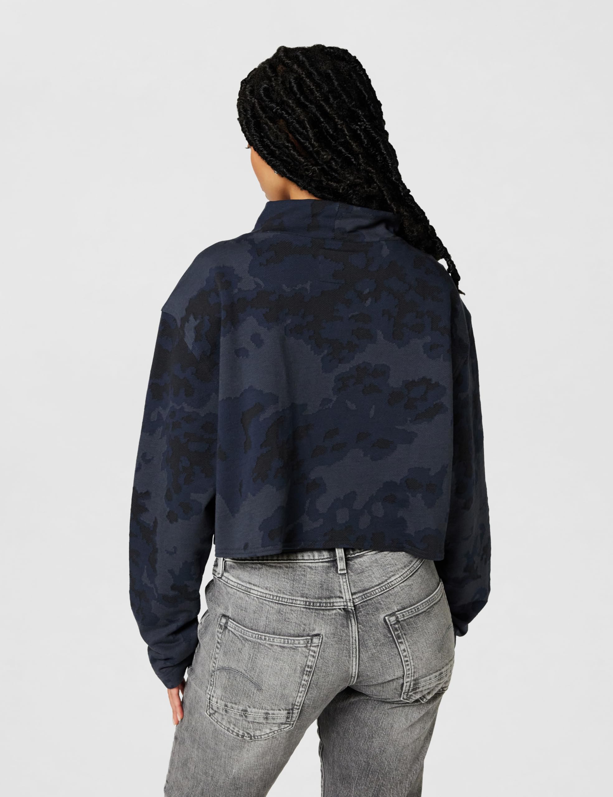 G-Star Oversized Cropped Turtle Sw Wmn Sudadera Mujer