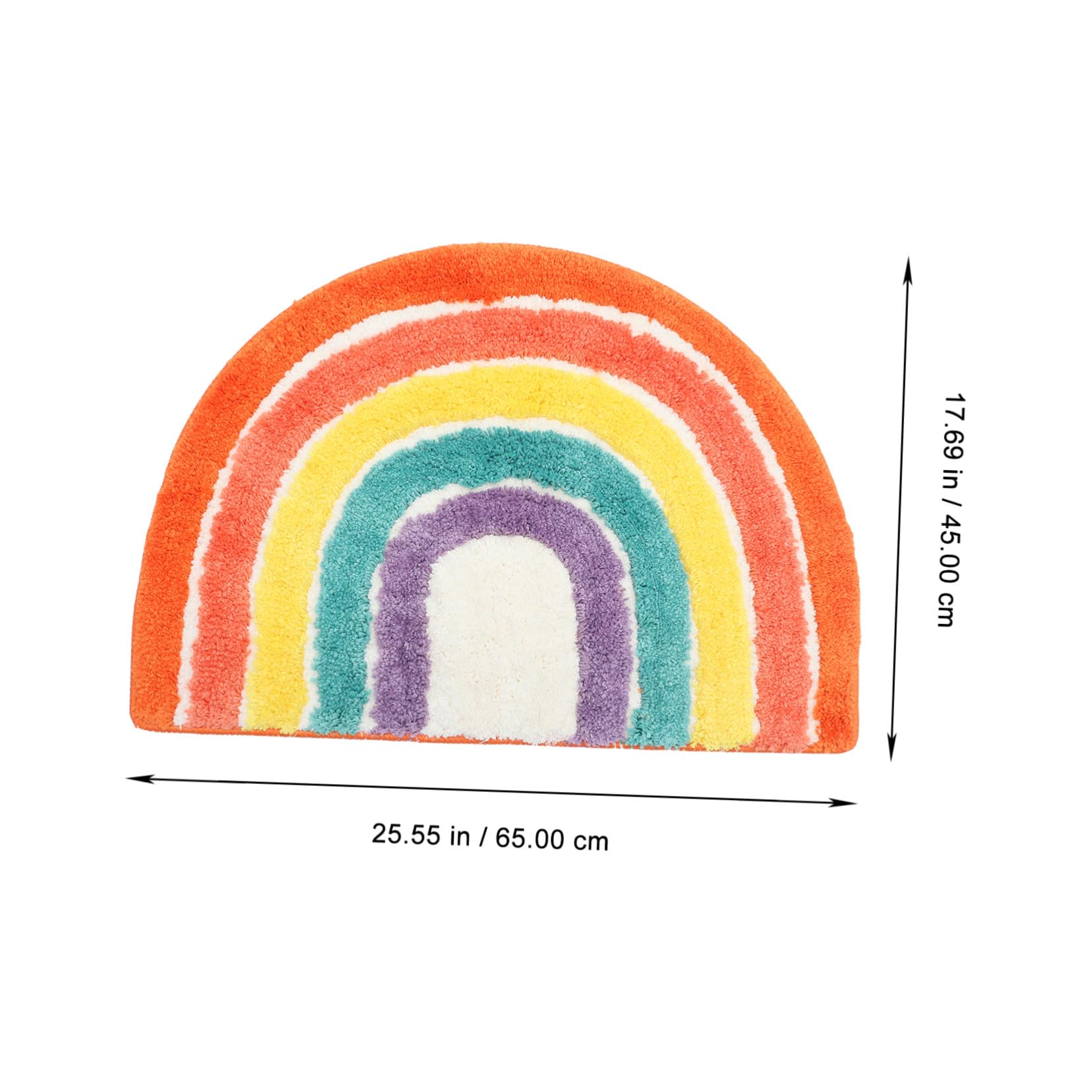 Große Rutschfeste Katzenstreu Matte mit Regenbogen Design Langlebige Katzenklo Unterlage zur Effektiven Streuaufnahme und Einfache für Saubere Katzenbereiche