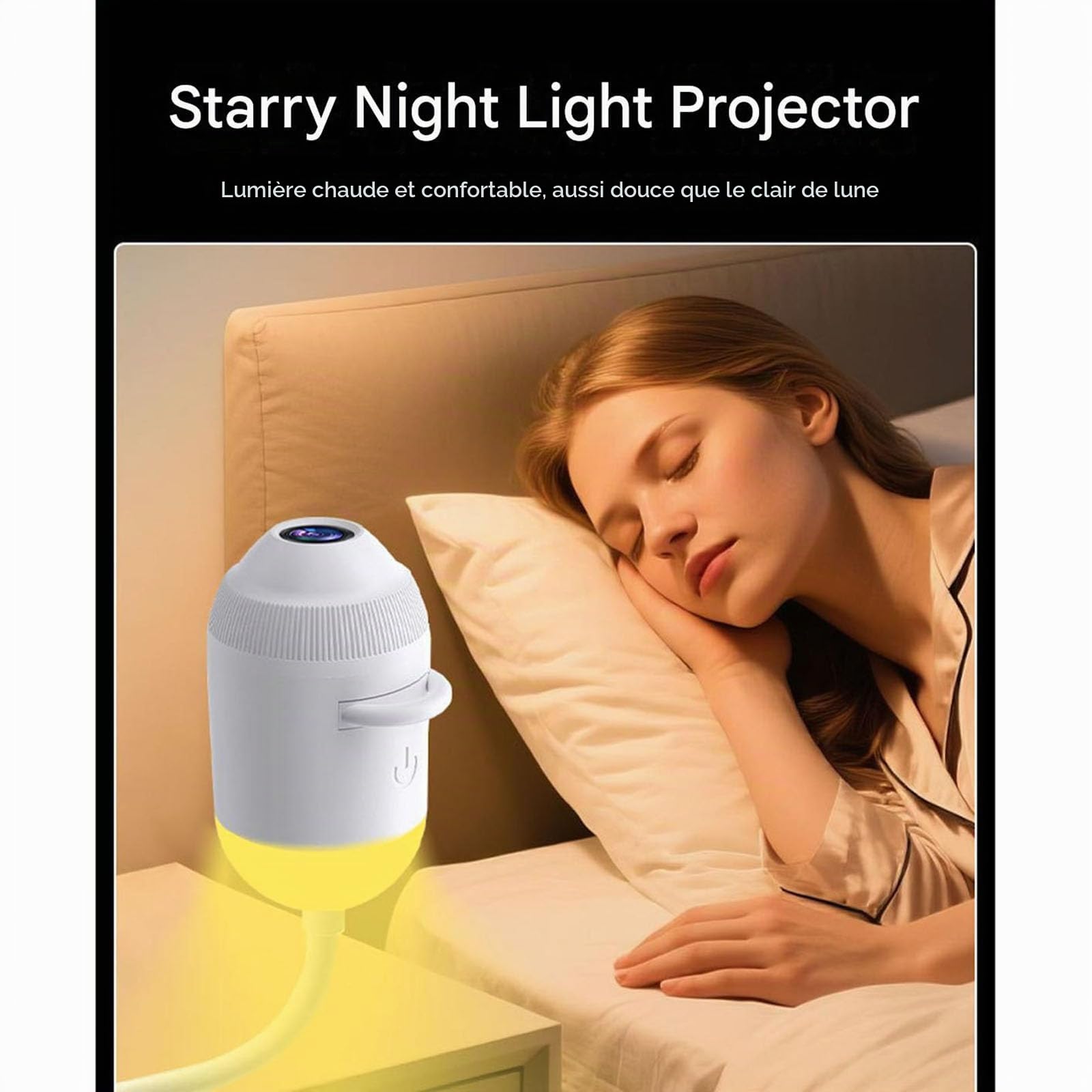 Projecteur océan HD Intelligent,veilleuse holographique Dynamique 5D,Projecteur d'étoiles prêt à l'emploi avec Films Projection 3/6/12/24 Pouces,Chambre Lune Galaxie USB 360° ，24 Films