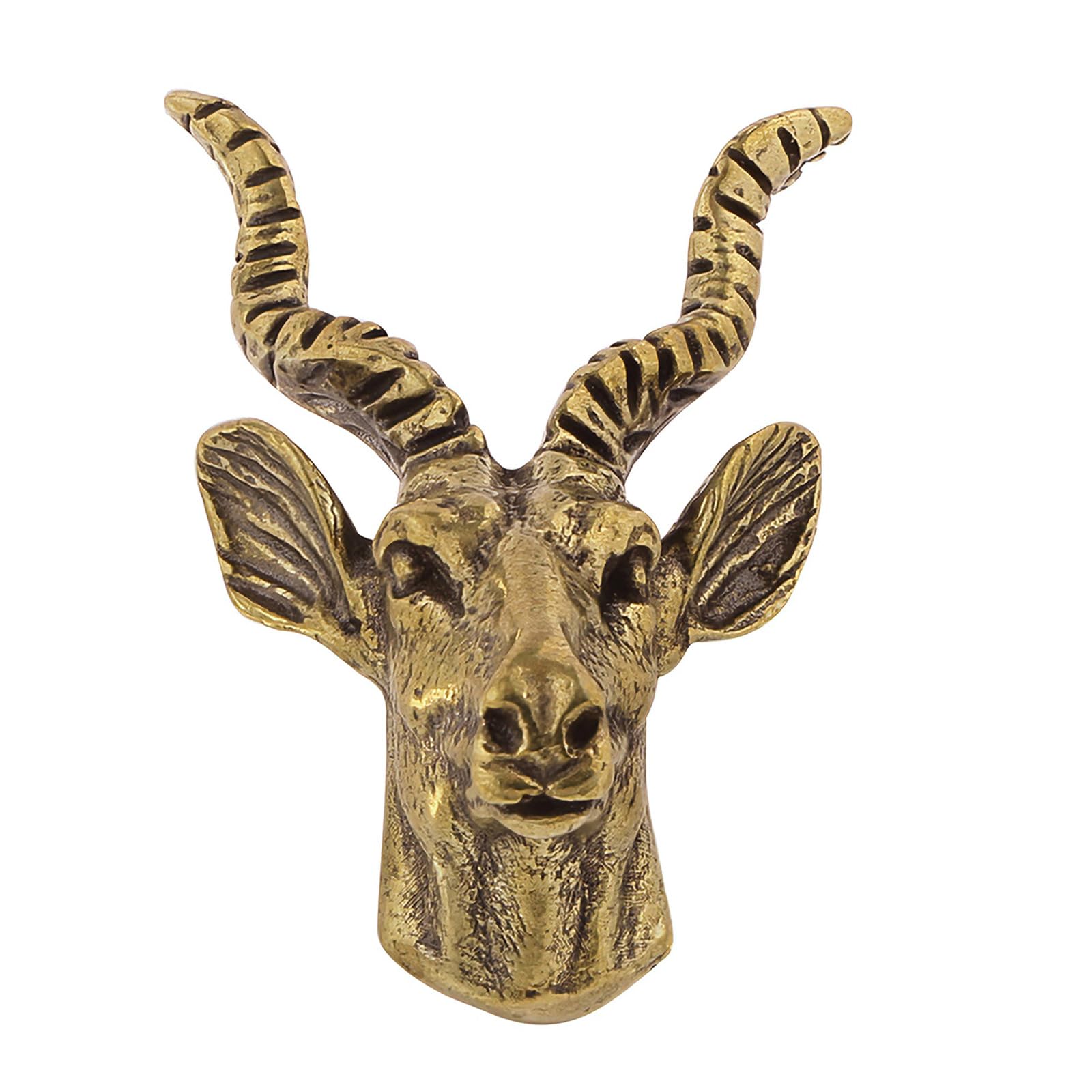 Kalttoy Aged Color Cabinet Pull Brass Dressers Knob Unique Goat Shape Drawer Door Pulls Handles Kitchen Bedroom Furniture Hardware Goat Shape Drawer Handles Dressers Replacement