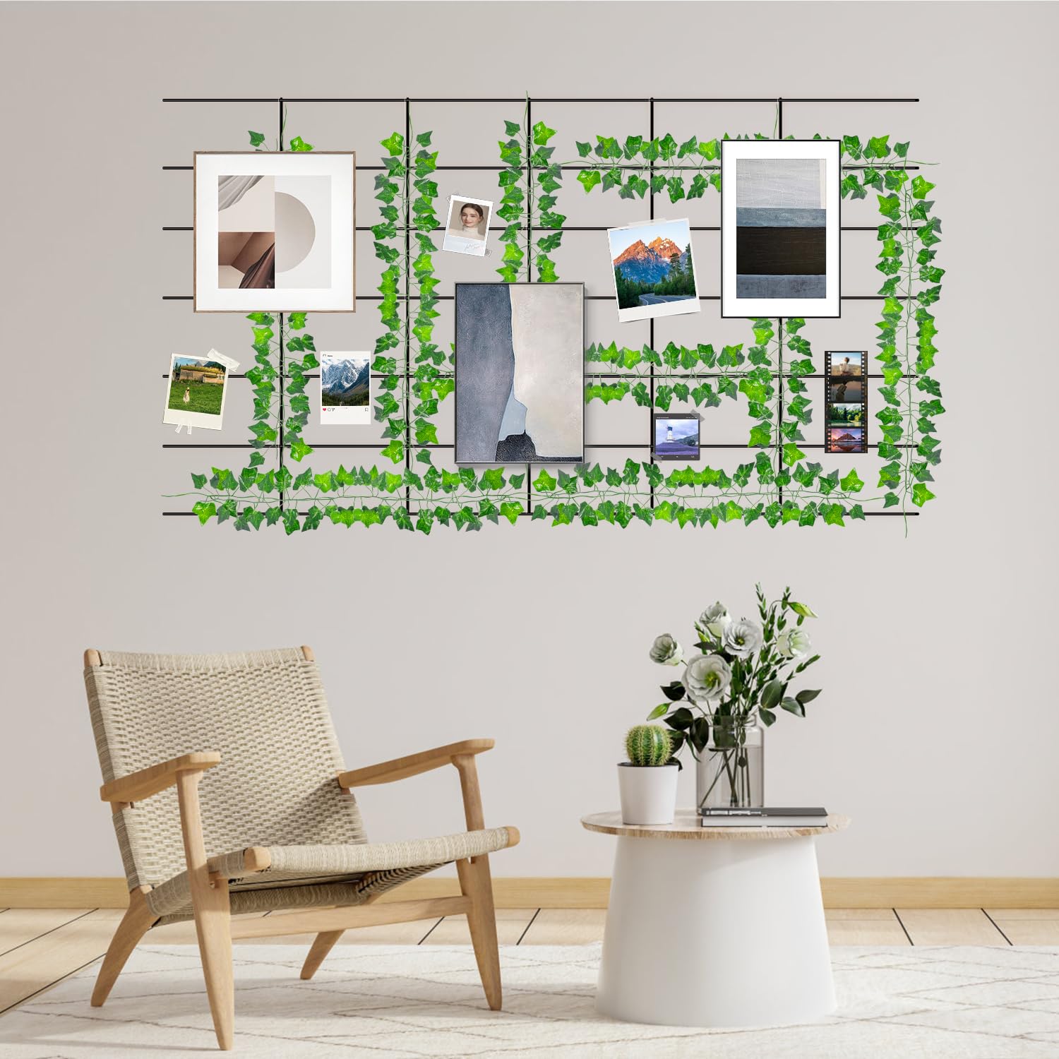 Paquete De 12 Enredaderas Falsas Para Decoración De Habitación Con 100 Luces LED De Cadena, Guirnalda De Hiedra Artificial, Plantas Colgantes, Hojas Verdes Sintéticas, Decoración E | En Línea