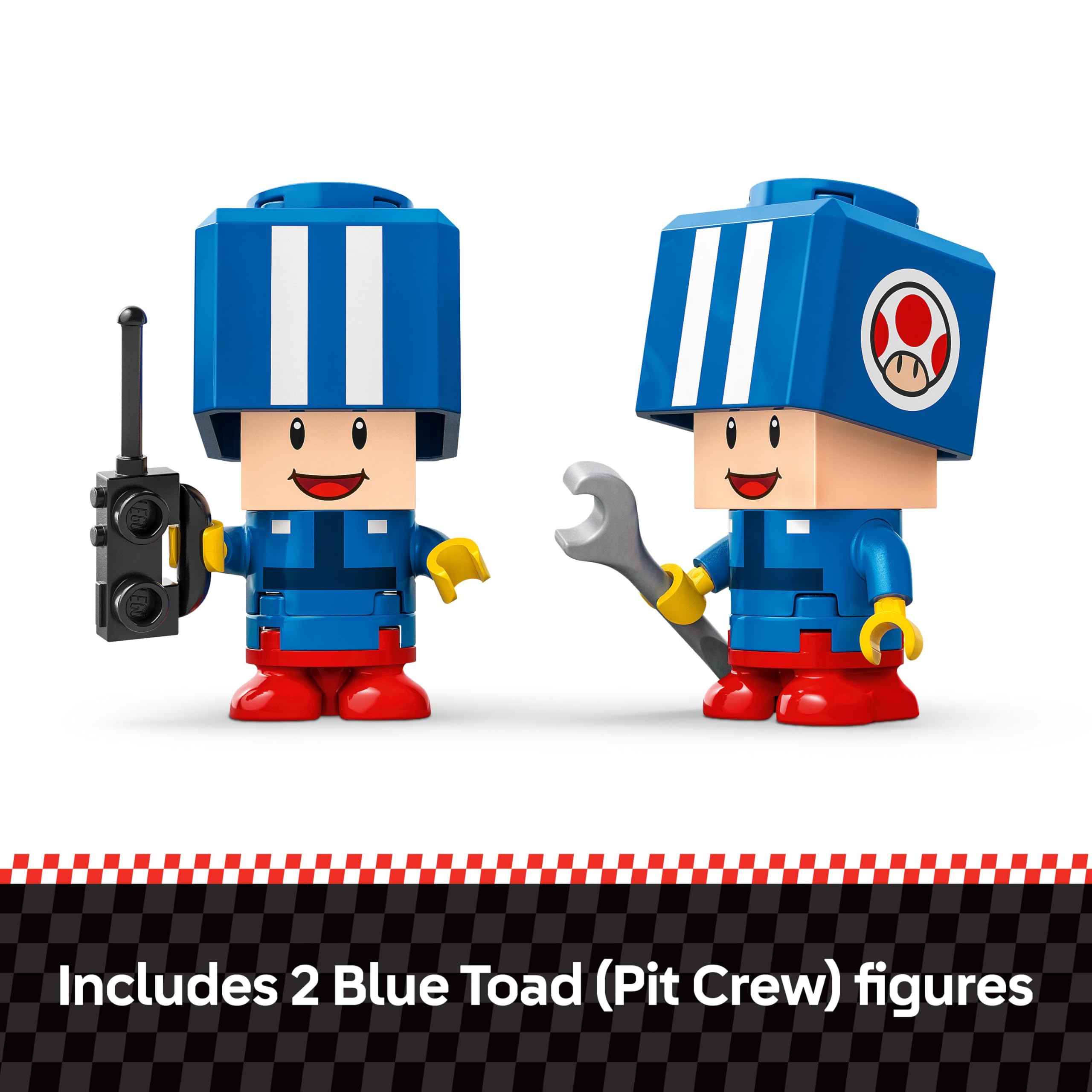 LEGO Super Mario: Mario Kart Toad's Garage - Nintendo Toy Building Set for Kids, Boys & Girls, Ages 8+ - Collectible Mario Kart Toy for Fans with 2 Blue Toad Figures - Gift Idea for Birthdays - 72035 - Image 4