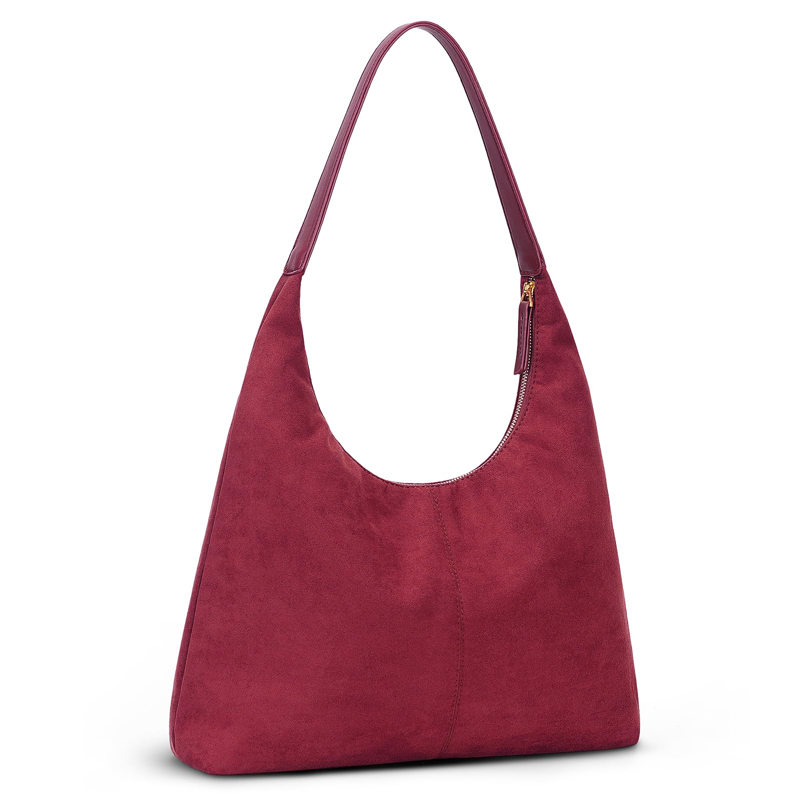 Sac à Main Daim Femme GSenhui - Fourre-tout Vintage Marron | 35.5x22.9cm - Bandoulière Fixe - Style Rétro