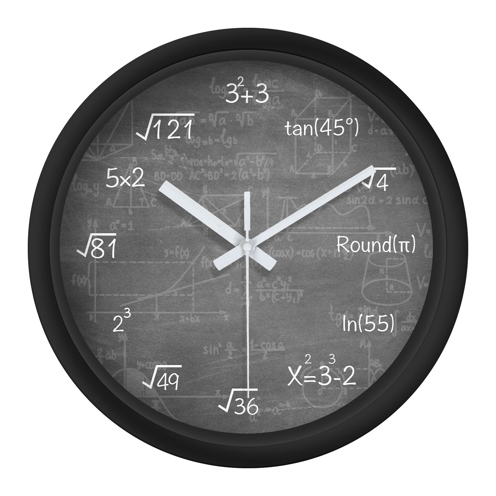 Horloge Mathématique Enfant Élimine le Tic-Tac de la Chambre