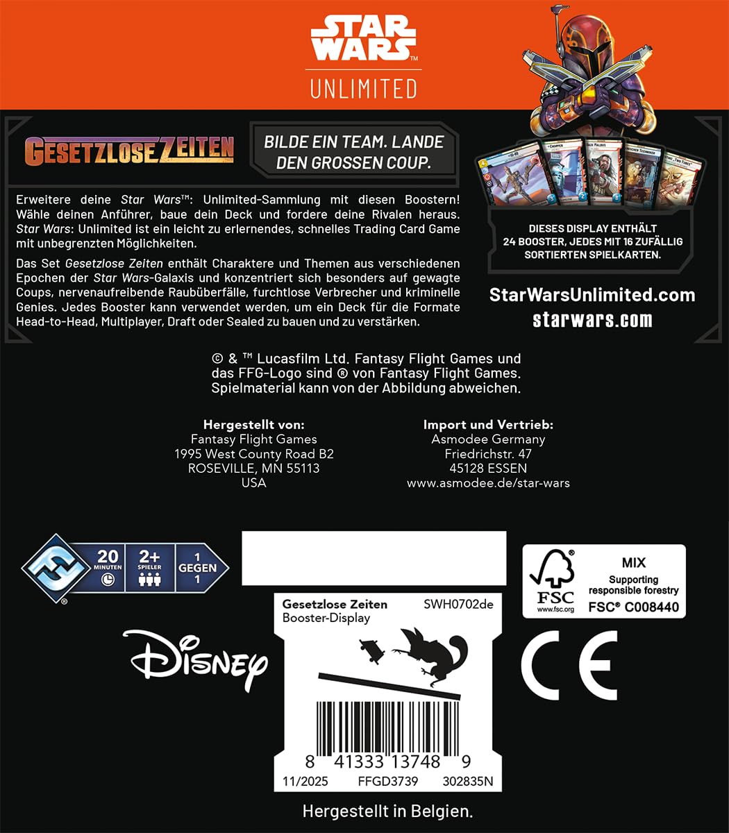 Star Wars: Unlimited - A Lawless Time - Prerelease Box