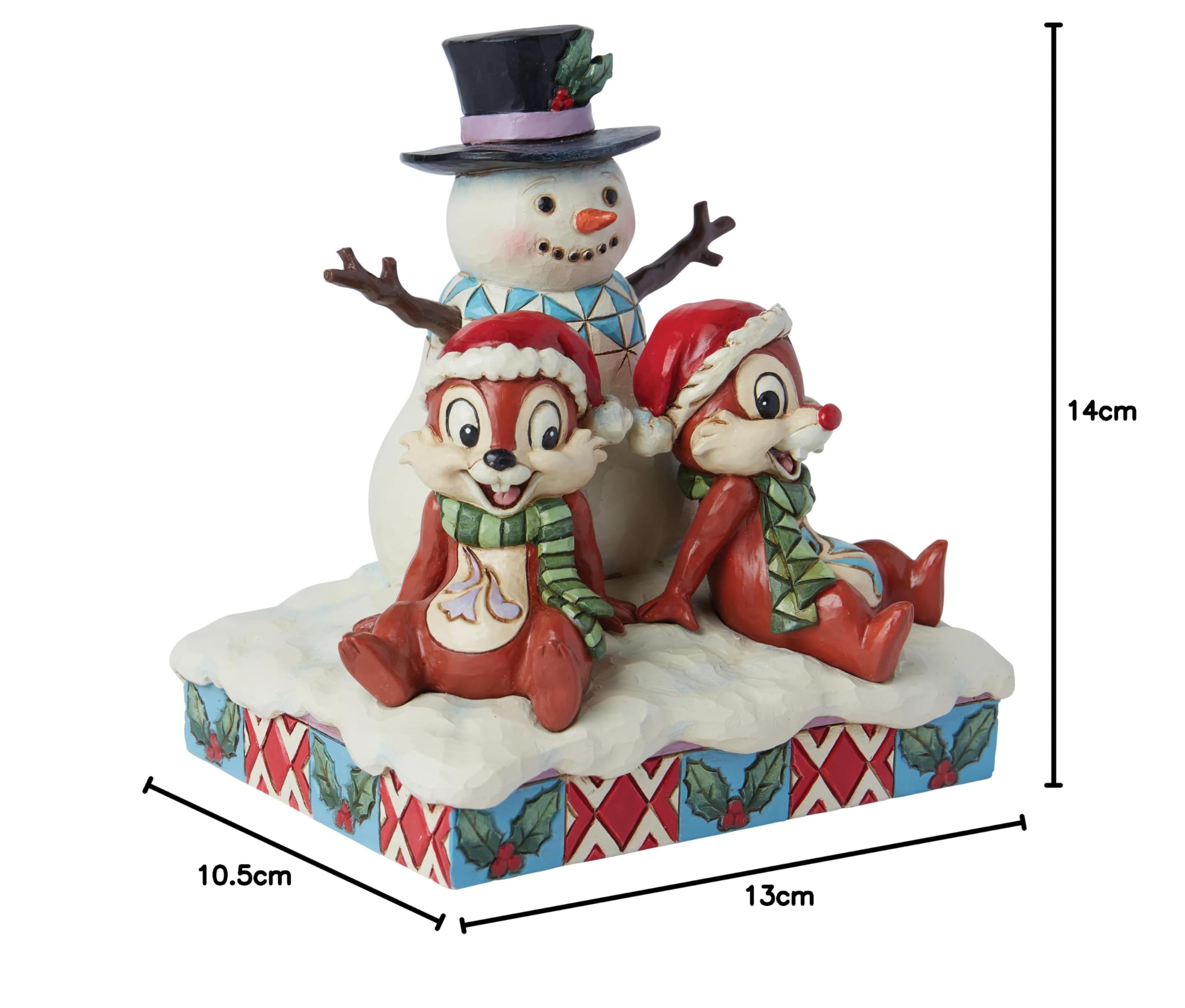 Enesco Jim Shore Chip & Dale - Figura de muñeco de Nieve