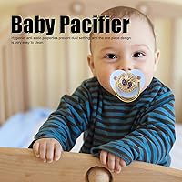 Vista 3 de Baby Pacifier, Baby Pacifier for 6 to 18 Months Baby Soft Touch Silicone Bling Baby Pacifier Anti Static Newborn Pacifiers for Home (Blue) Pacifiers