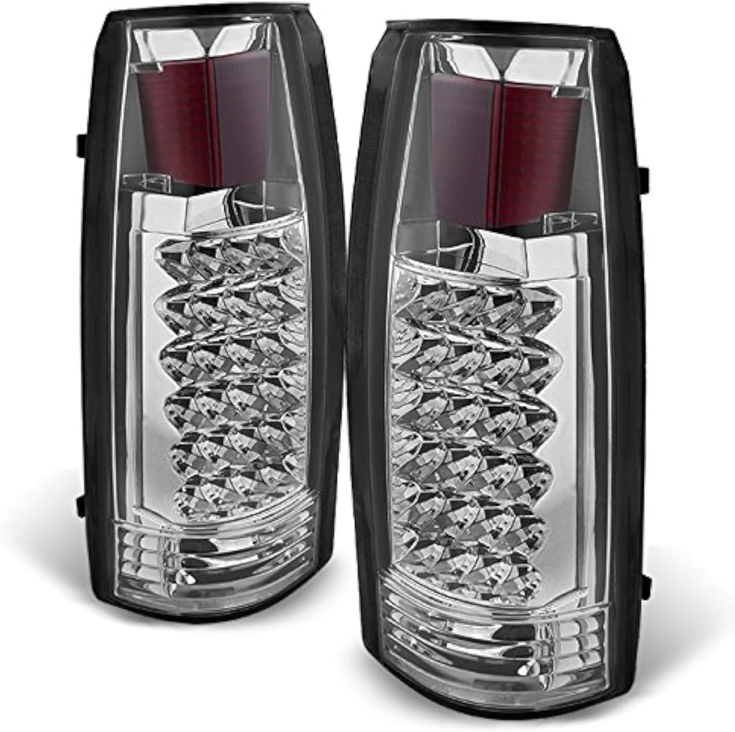 AKKON - For Chrome 88-98 Chevy/GMC C/K 10 Pickup Tail Lights Brake Lamp Replacement Driver And Passenger Side