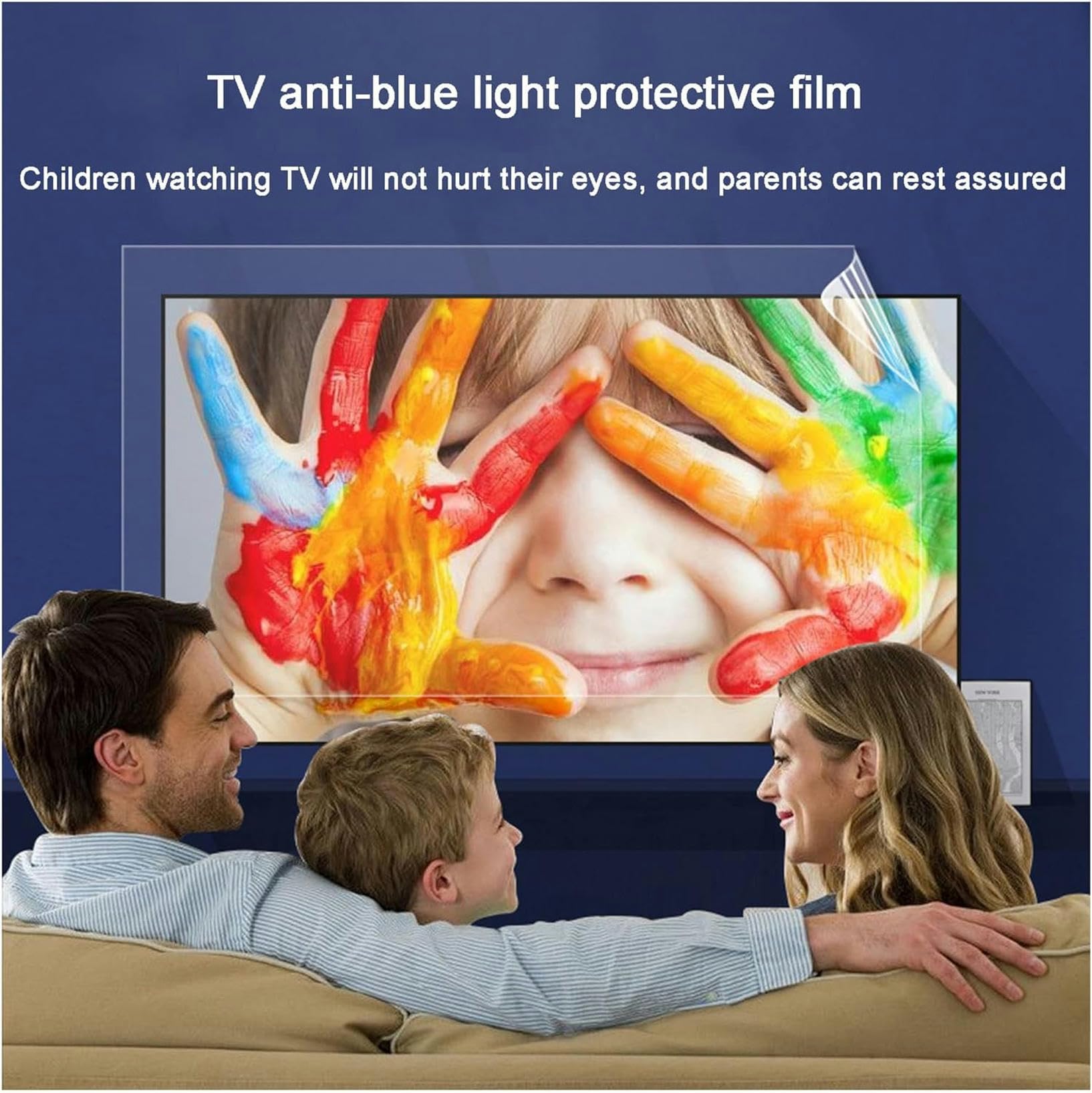 Pellicola protettiva antiriflesso per schermo TV, opaca, per display da 42 a 55 pollici, anti-luce blu, allevia l'affaticamento degli occhi, compatibile con le principali marche