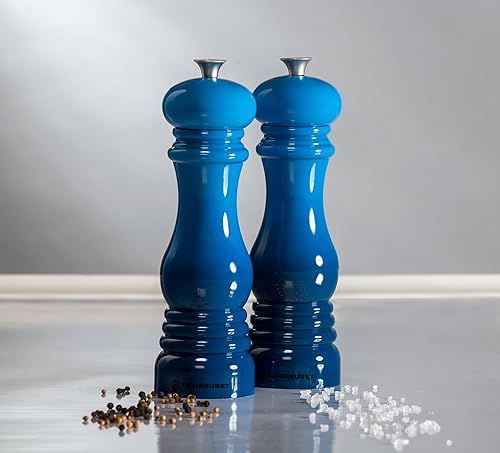 Miniatura 8 de Le Creuset Juego de molinillo de sal y pimienta 5 x 2 pulgadas cada uno Caribe