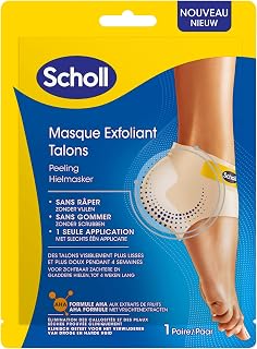 Scholl Heel Foiling Foot Mask - Foot Peeling - Eliminates Calluses - Effective Foot Care - 2 Socks