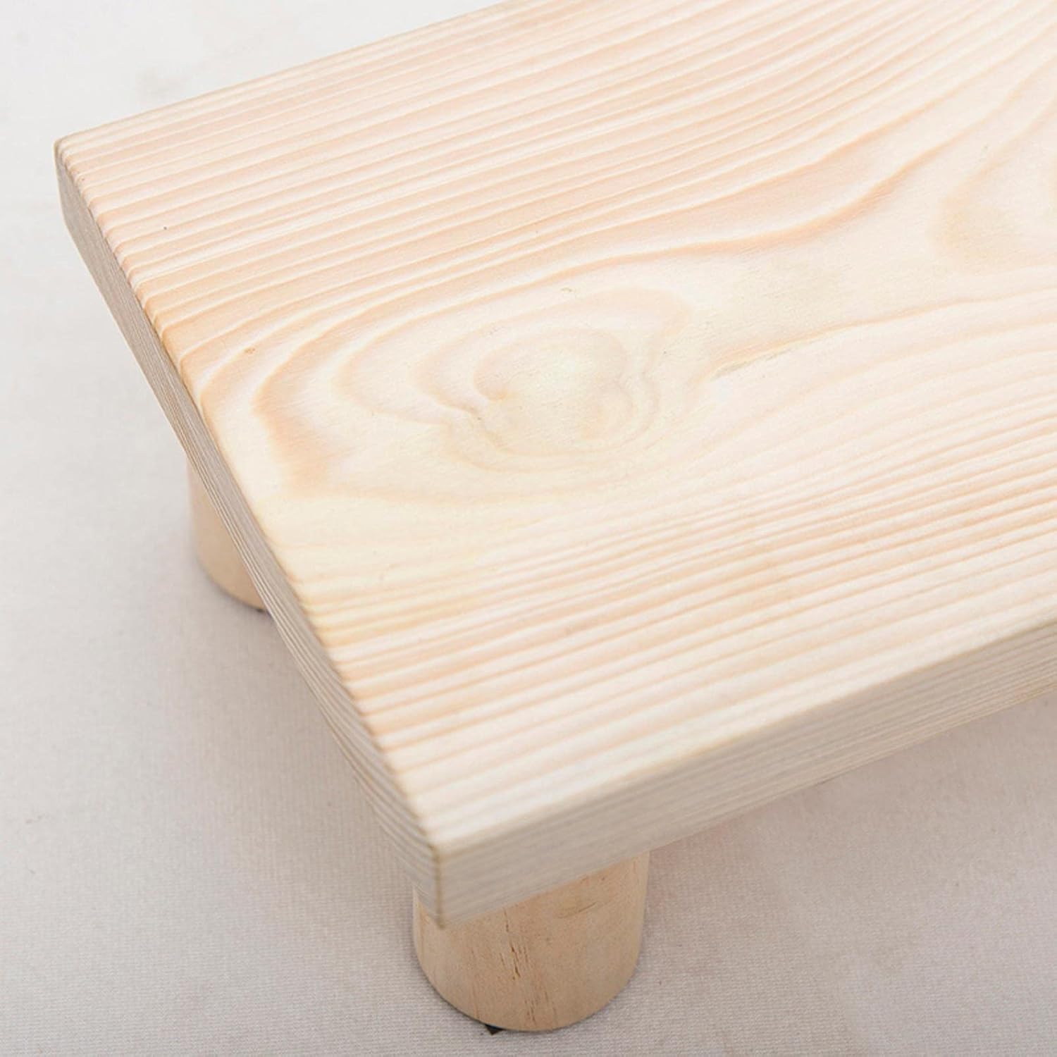 Foot Stool Wood Double Step Foot Rest Under Desk Ergonomic Design Footrest Rectangle Footstool Leg and Posture Support Comfort Foot Stool for Home and Office Sofa Foot Rest