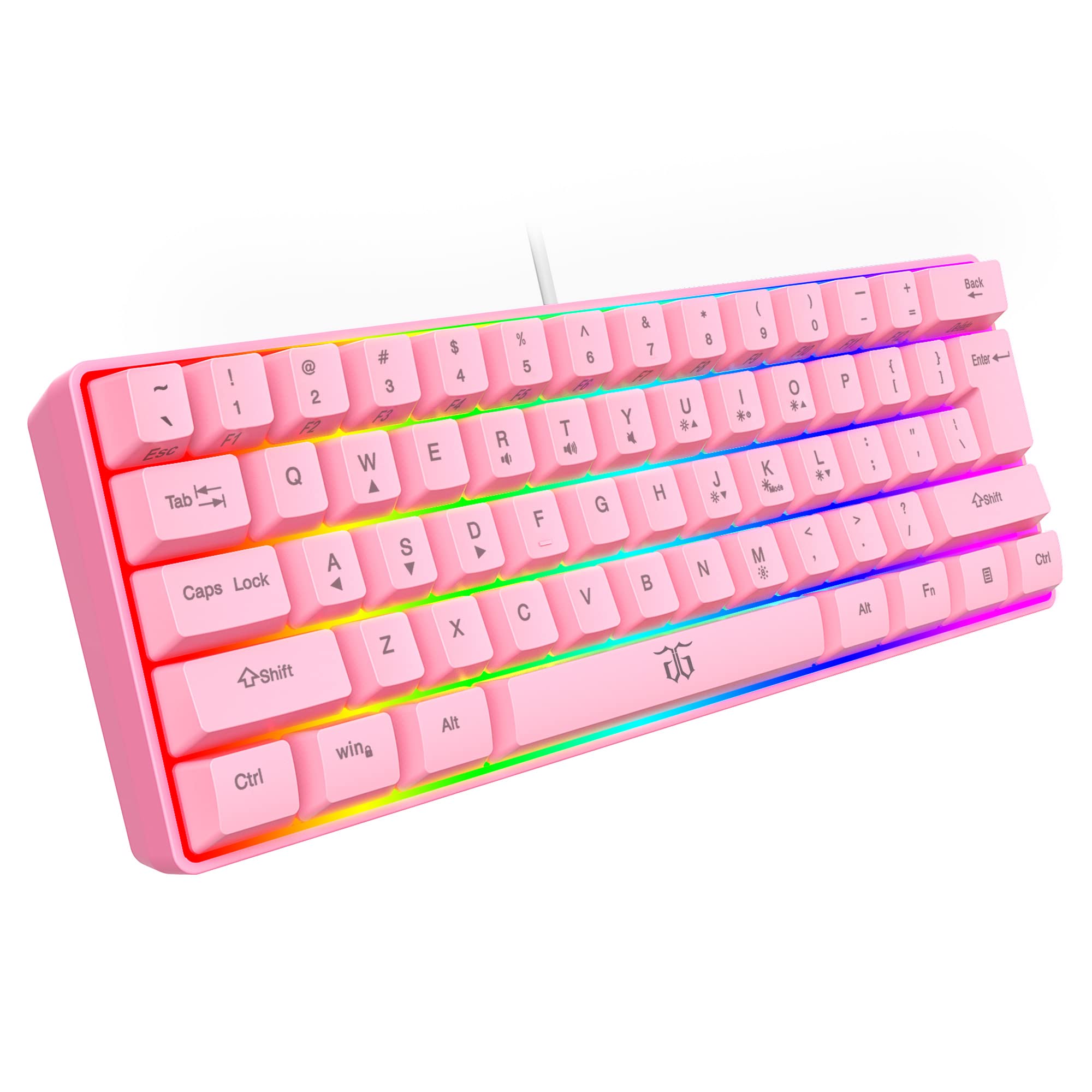 Buy Snpurdiri 60 Percent Gaming Keyboard, Ergonomic Small Mini Gaming