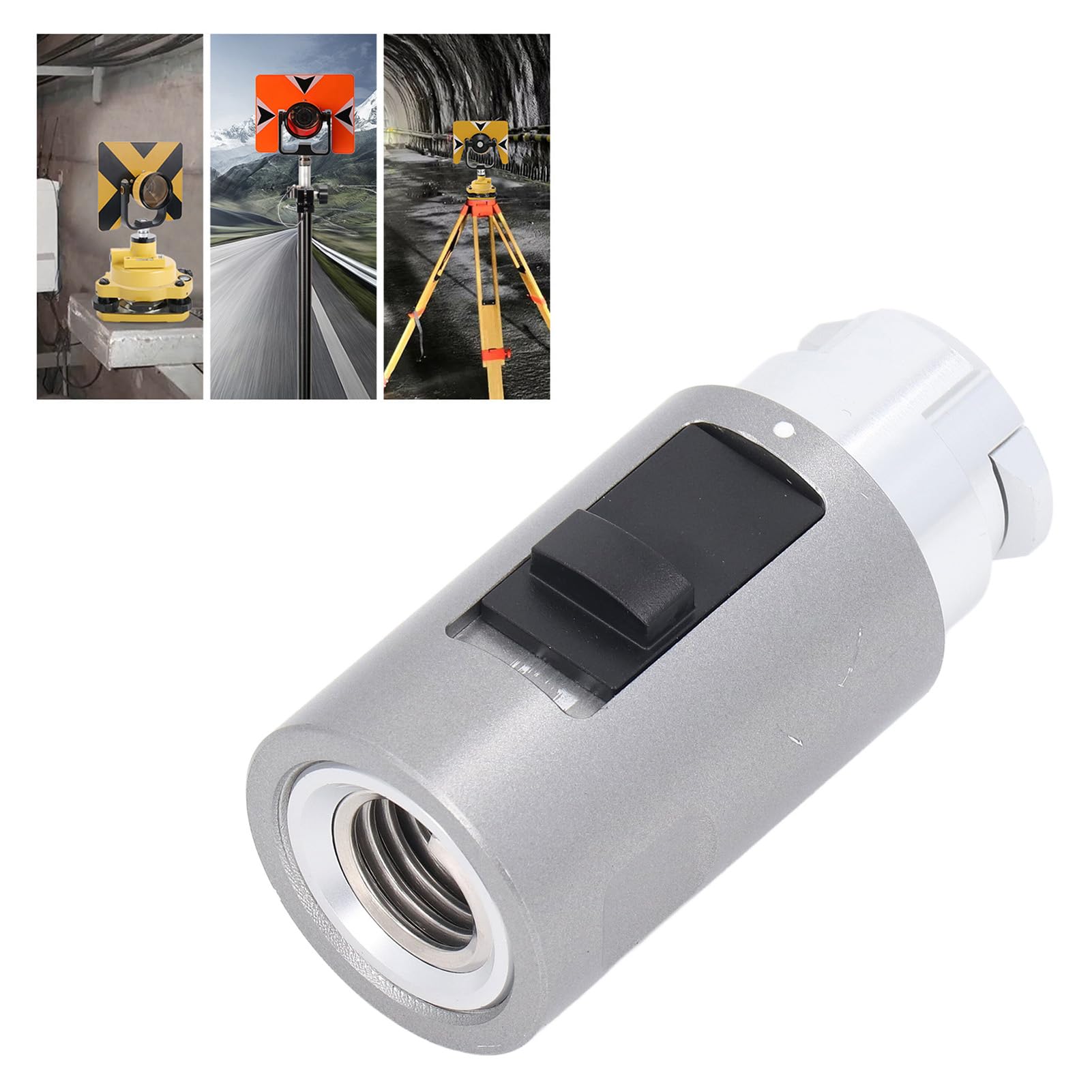 Adaptador de Prisma de Estación Total, Desconexión Rápida de Aleación de Aluminio para Mediciones GNSS y GPS, Ideal para Profesionales Topográficos y Usuarios de RTK