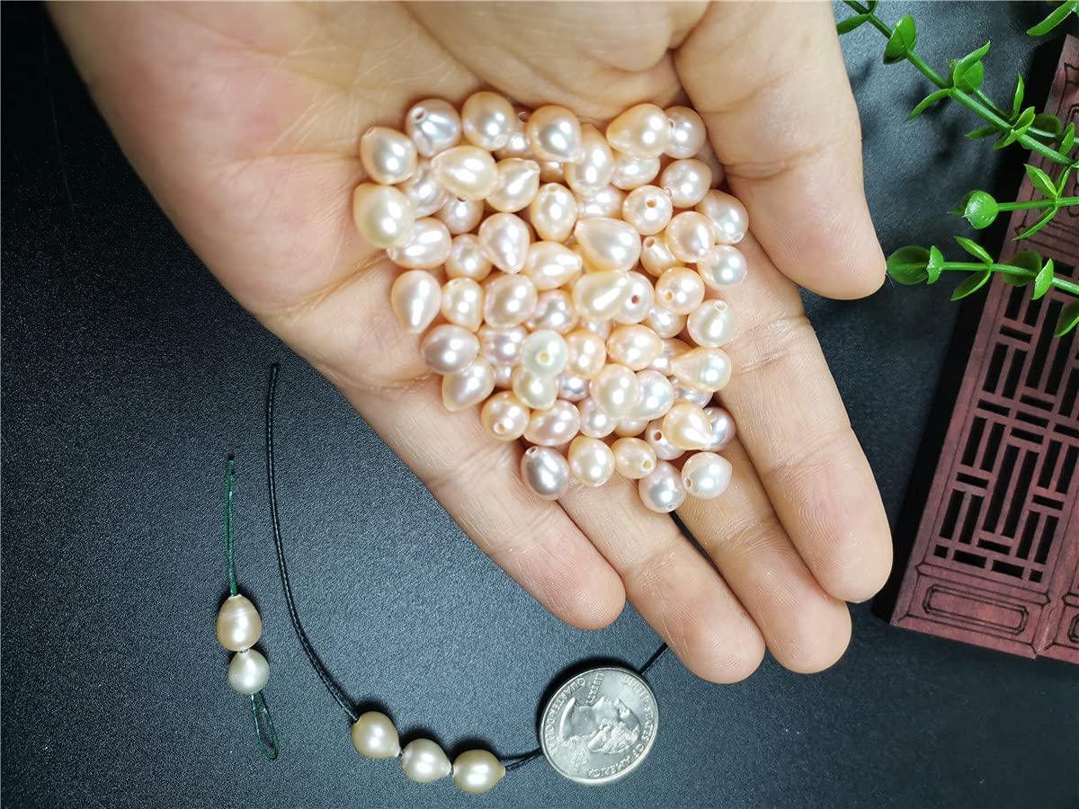 Amazon.co.jp: ネックレス ナチュラル 5ピース AAA 7-8mm 光沢 