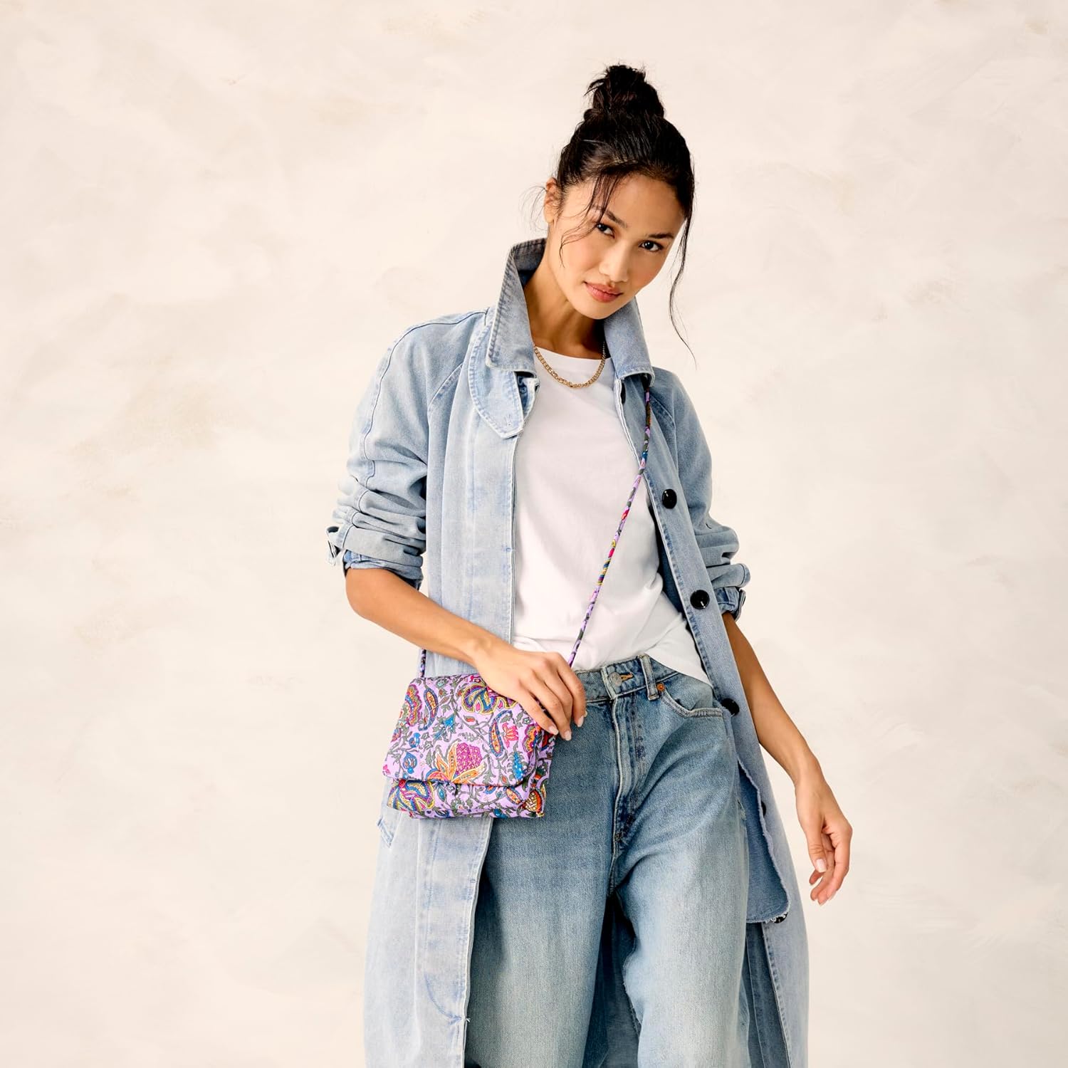 womens Premium Cotton Baird Hipster Crossbody Bag | Premium Cotton - Image 2