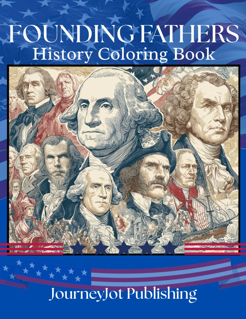 Founding Fathers History Coloring Book