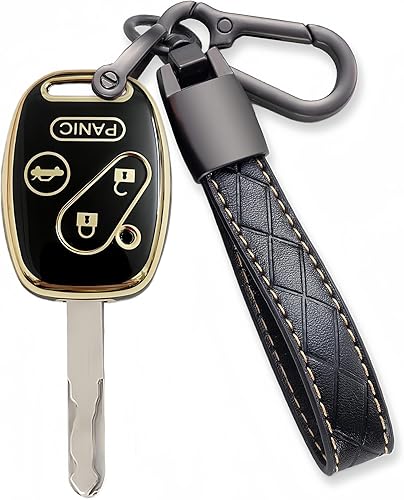 Miniatura 7 de COTIYBOK Funda para llavero Honda con llavero de TPU para llave de automóvil, protección de 360 grados, compatible con Honda Accord Crosstour CR-V