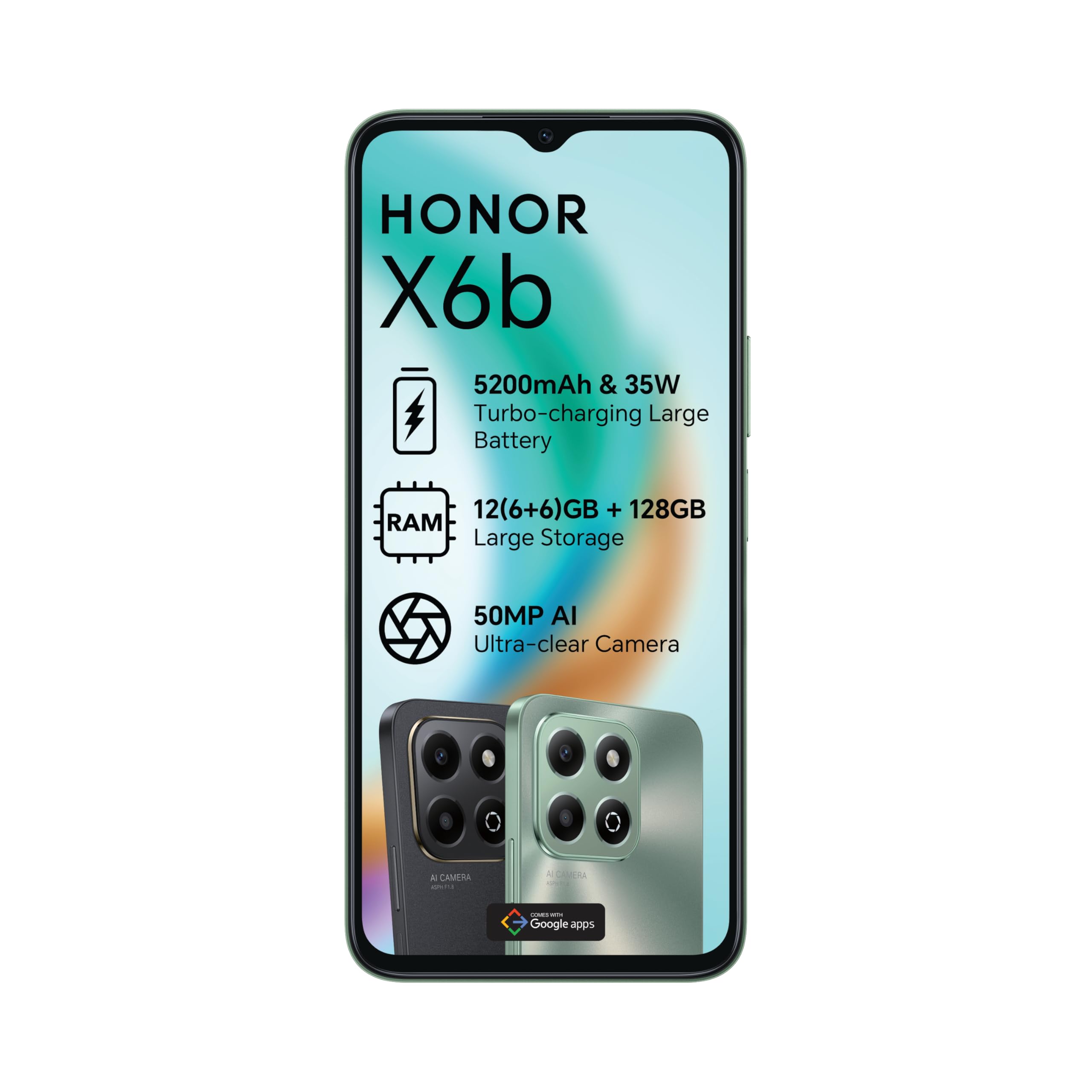 HONOR X6b 6GB RAM+128GB ROM 4G Forest Green Middle East Version