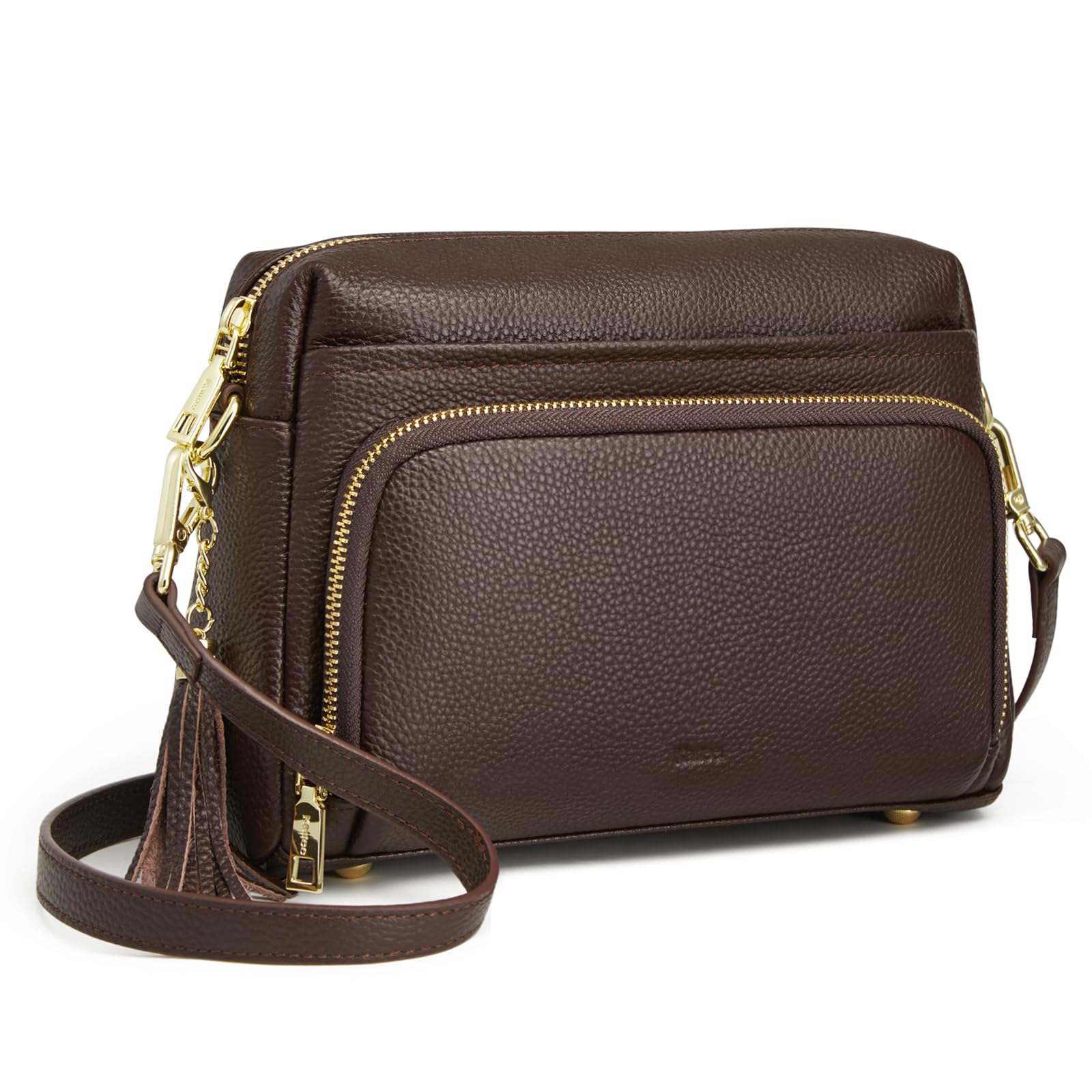 Kattee Leather Crossbody Purses for Women Small Anti Theft Cross Body Shoulder Purse with Built in RFID Wallet