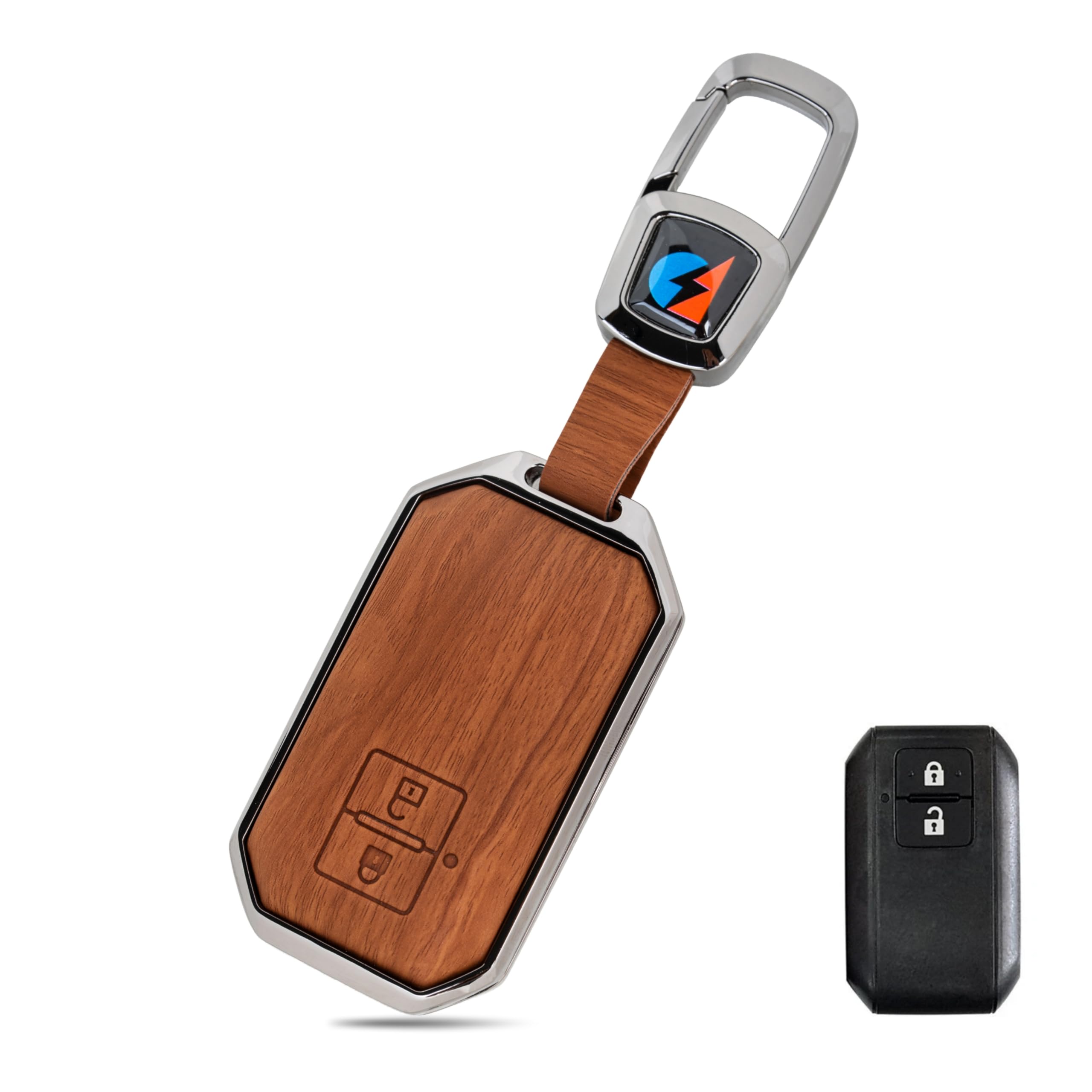 PVMAX® Kromex Wood Luxe Edition Key Cover Compatible for Suzuki
