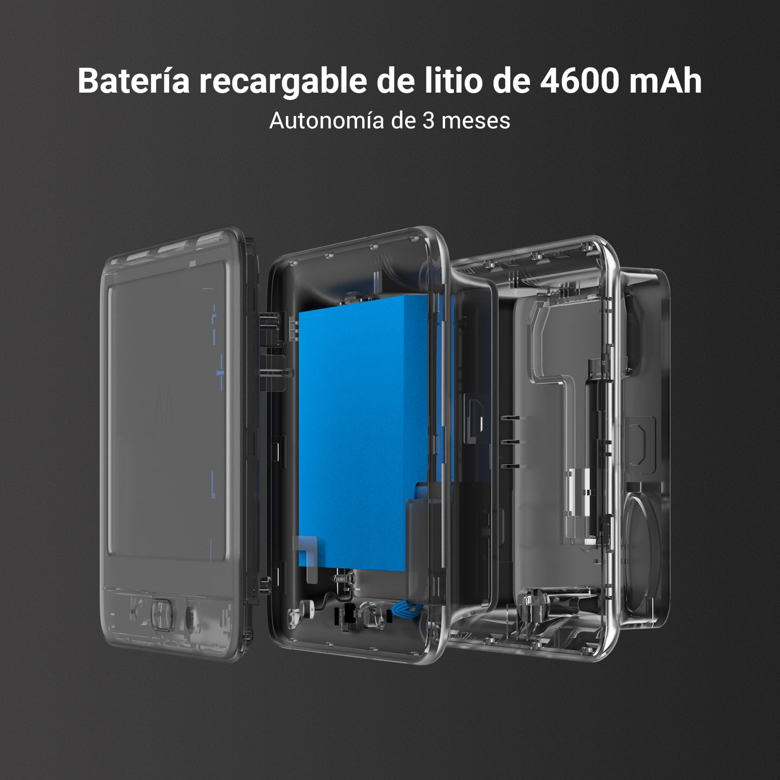 EZVIZ Mirilla Digital de Puerta con Pantalla LCD de 4.3'' Cámara Video Timbre Inalámbrico Monitor con Batería Recargable de 4600 mAh, Detección de Movimiento PIR, Audio Bidireccional, DP2C Dorado
