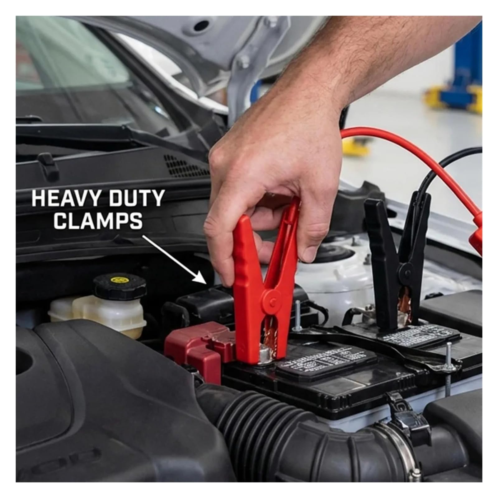 EC5 - Cable de arranque con clips, 12 V/24 V, cables de arranque de batería de coche para emergencia, accesorios portátiles de arranque (estilo B)