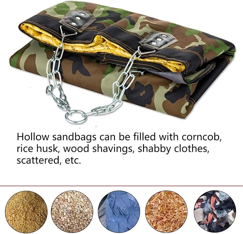 Sfeexun Boxzsák Szett Felfüggeszthető Ütőzsák Kesztyűvel Lánccal 100/120cm