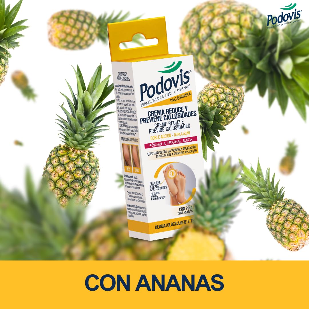 Podovis Cream Reduce and Prevent Calluses with Pineapple, 60 ml - Made in Italy