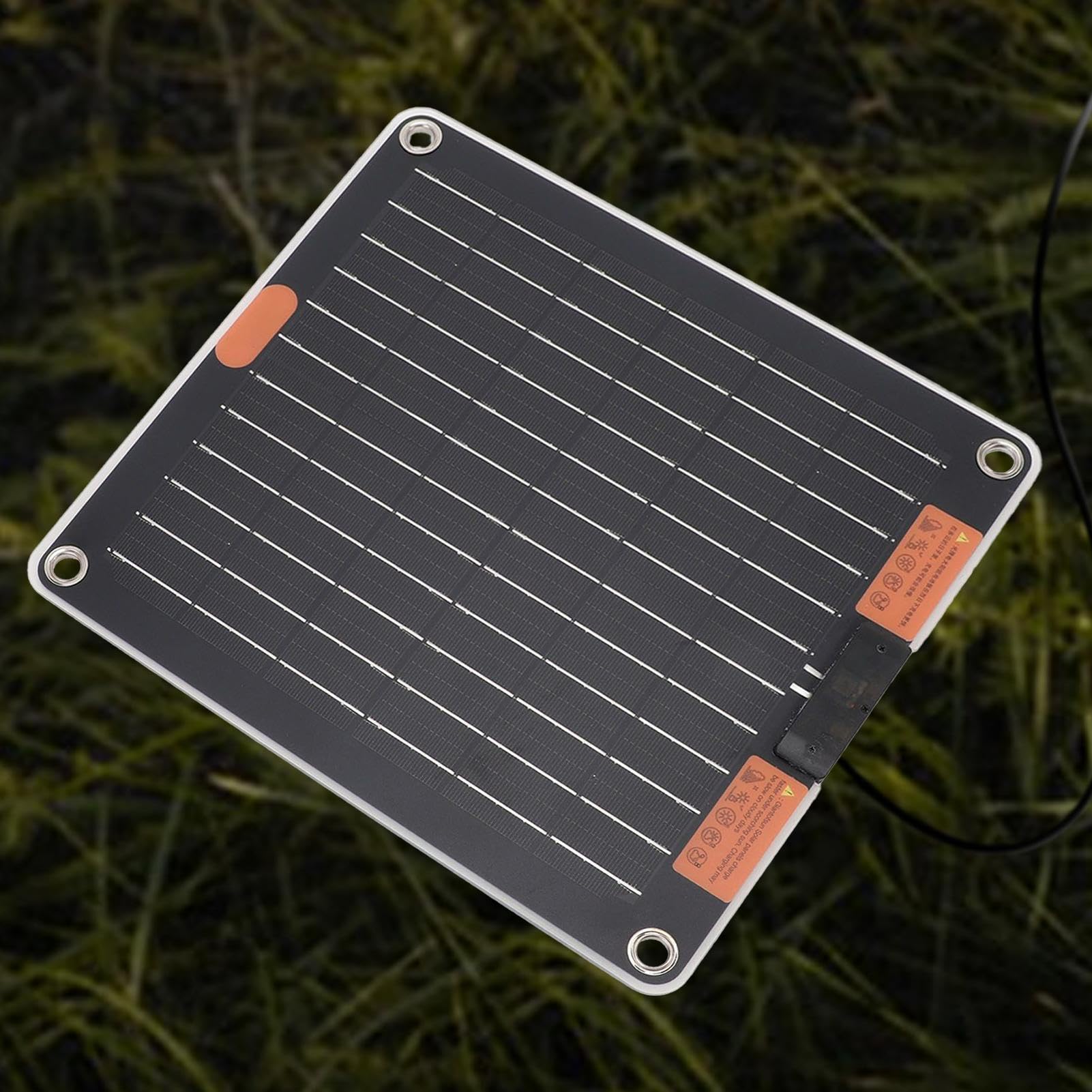 Solar Panel Battery Charger, 30w Fast Charging Power Bank, Portable Monocrystalline Pack, Usb Ports Backup Power for Camping, Hiking, Backpacking, 1.06x0.98x0.12 inches