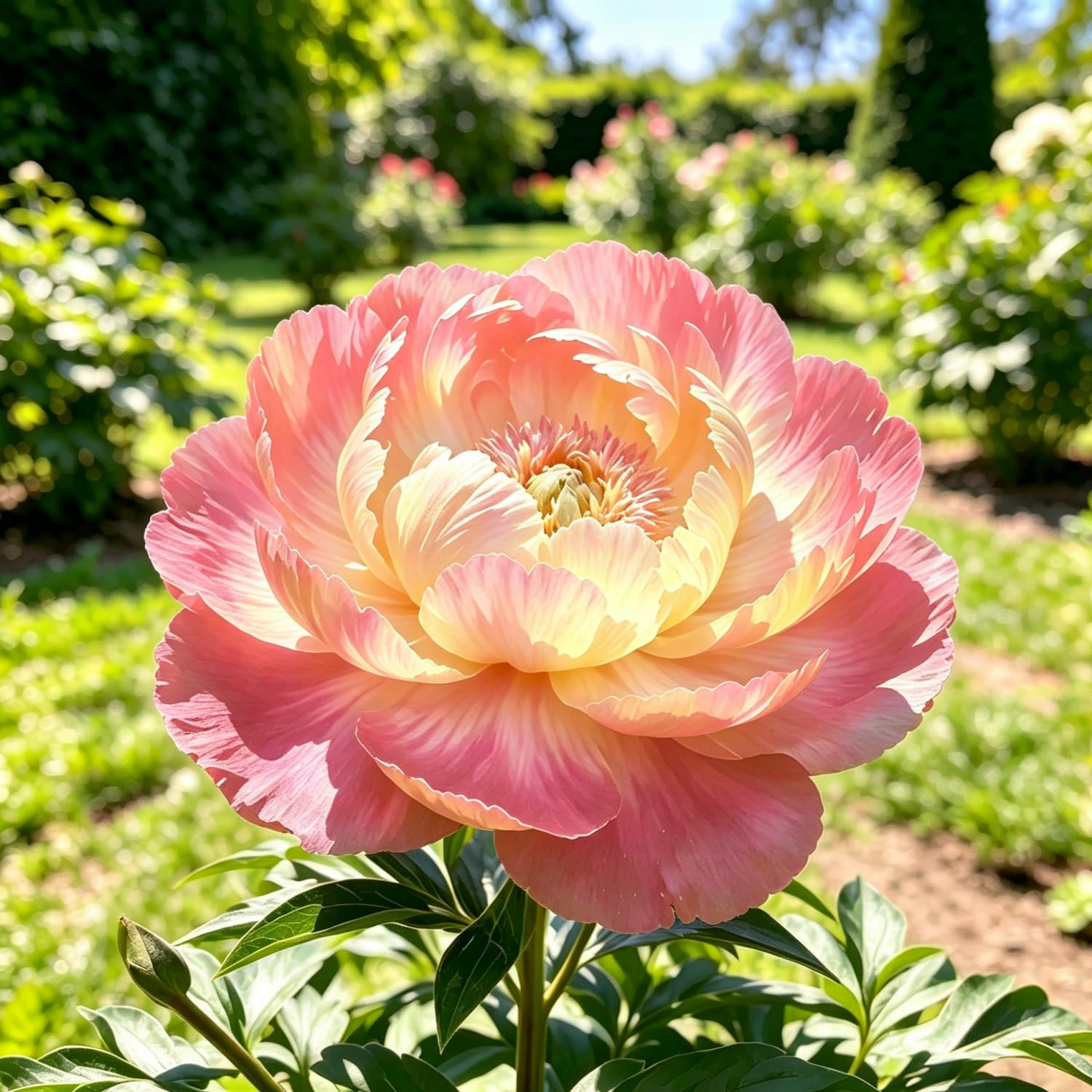 Peony : Vibrant and Colorful Flowers, Long-Lasting Bloom, Drought-Tolerant, top Choice for patios and Balconies Hardy Perennial, Excellent Display-50pcs-F — image 1