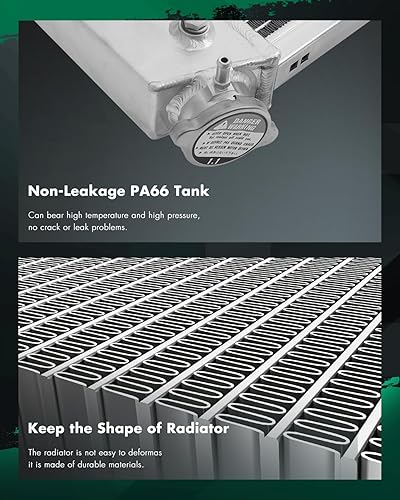 Vista 928 de SCITOO Reemplazo completo del radiador de aluminio para 1993-1998 para Toyota para T100 2.7L 3.0L 3.4L 2090 Radiador