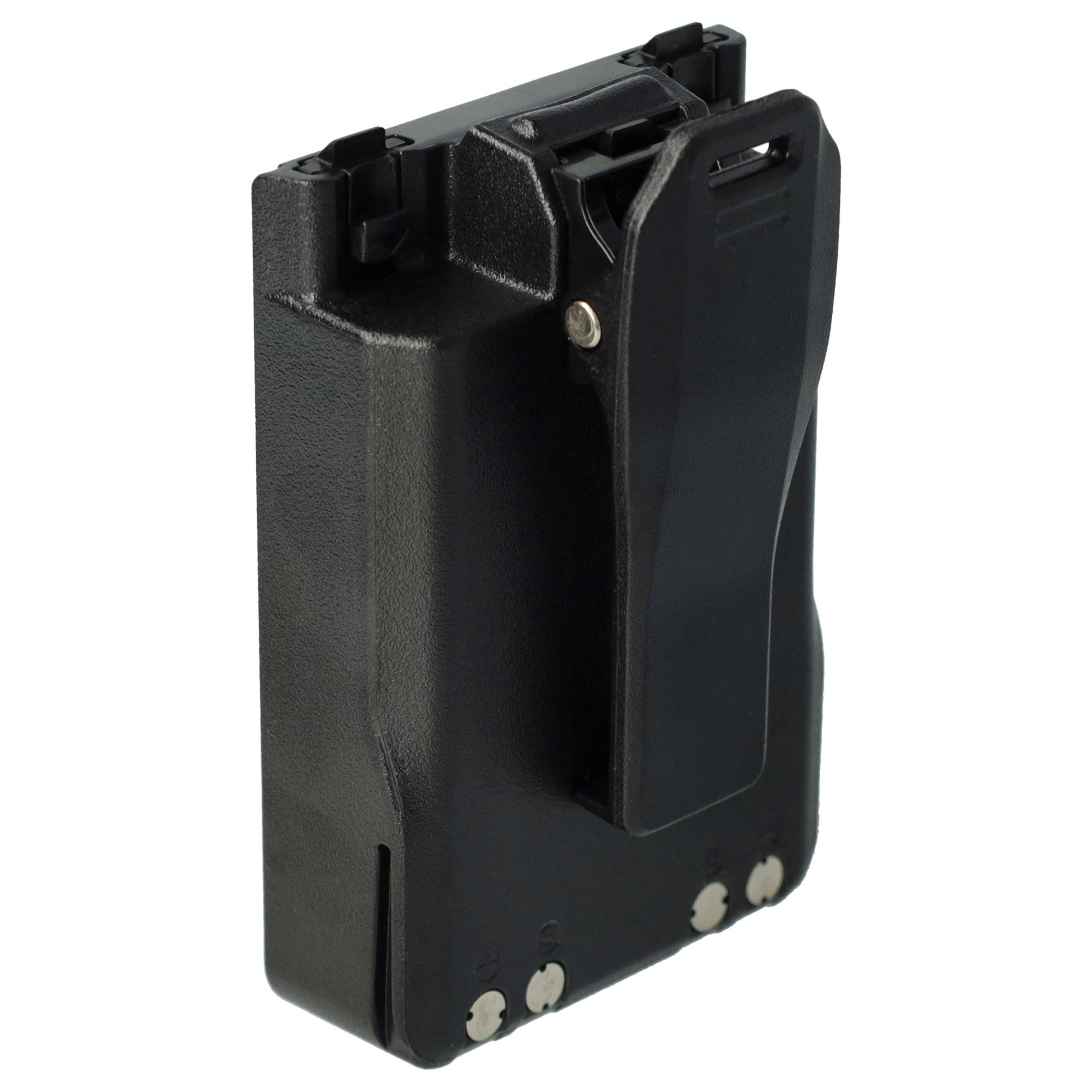 vhbw Bateria zamienna do Icom BP-307 do krótkofalówki, Walkie Talkie (3300 mAh, 7,4 V, litowo-jonowa) + klips do paska