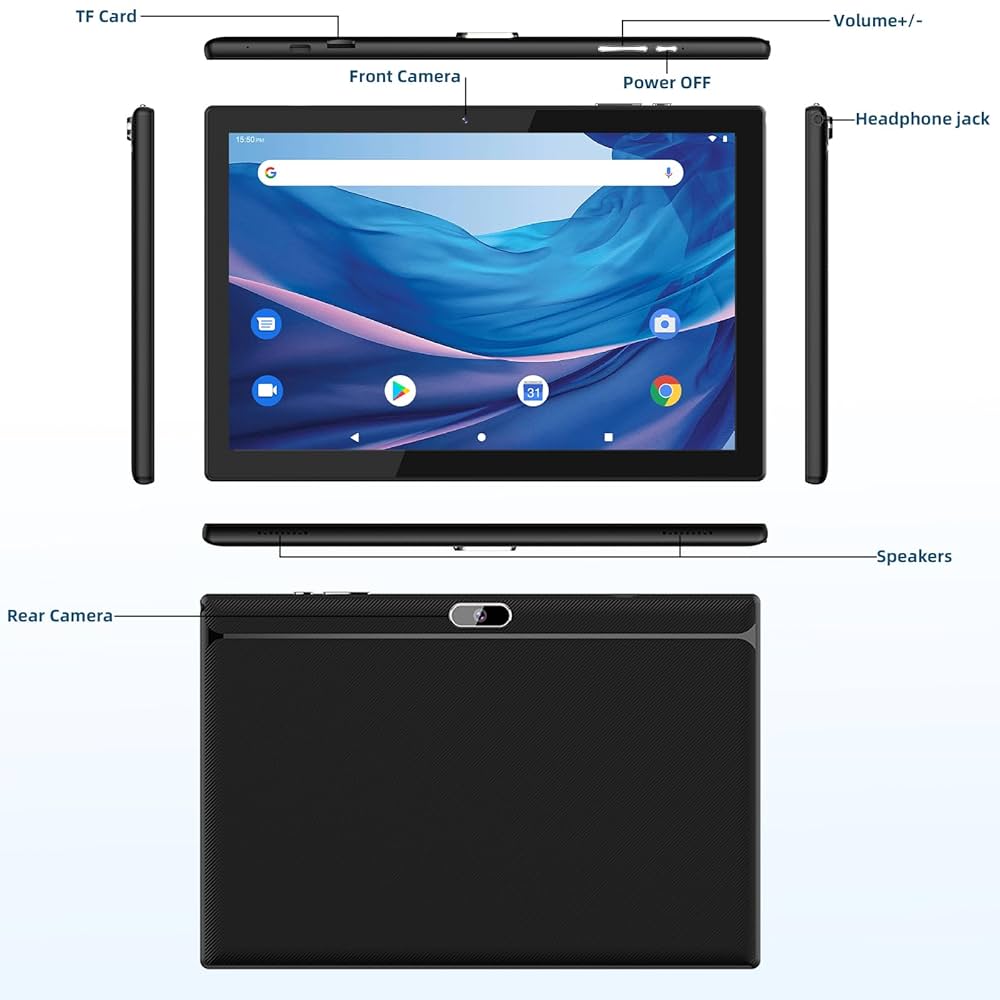 Androidタブレット本体 hitabit Android Tablet 12GB+128GB Amazon.com : HOTTABLET 10 inch Android 13 Tablet, 12GB RAM