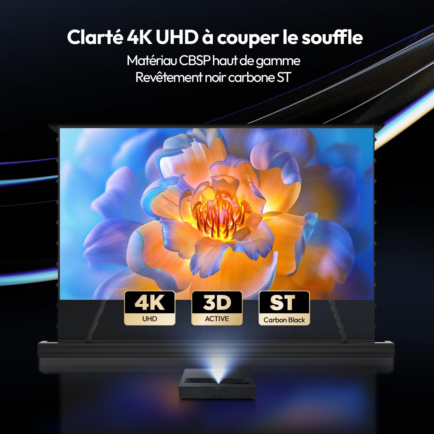 Écran Projecteur ALR CLR Motorisé au Sol UST 100 Pouces